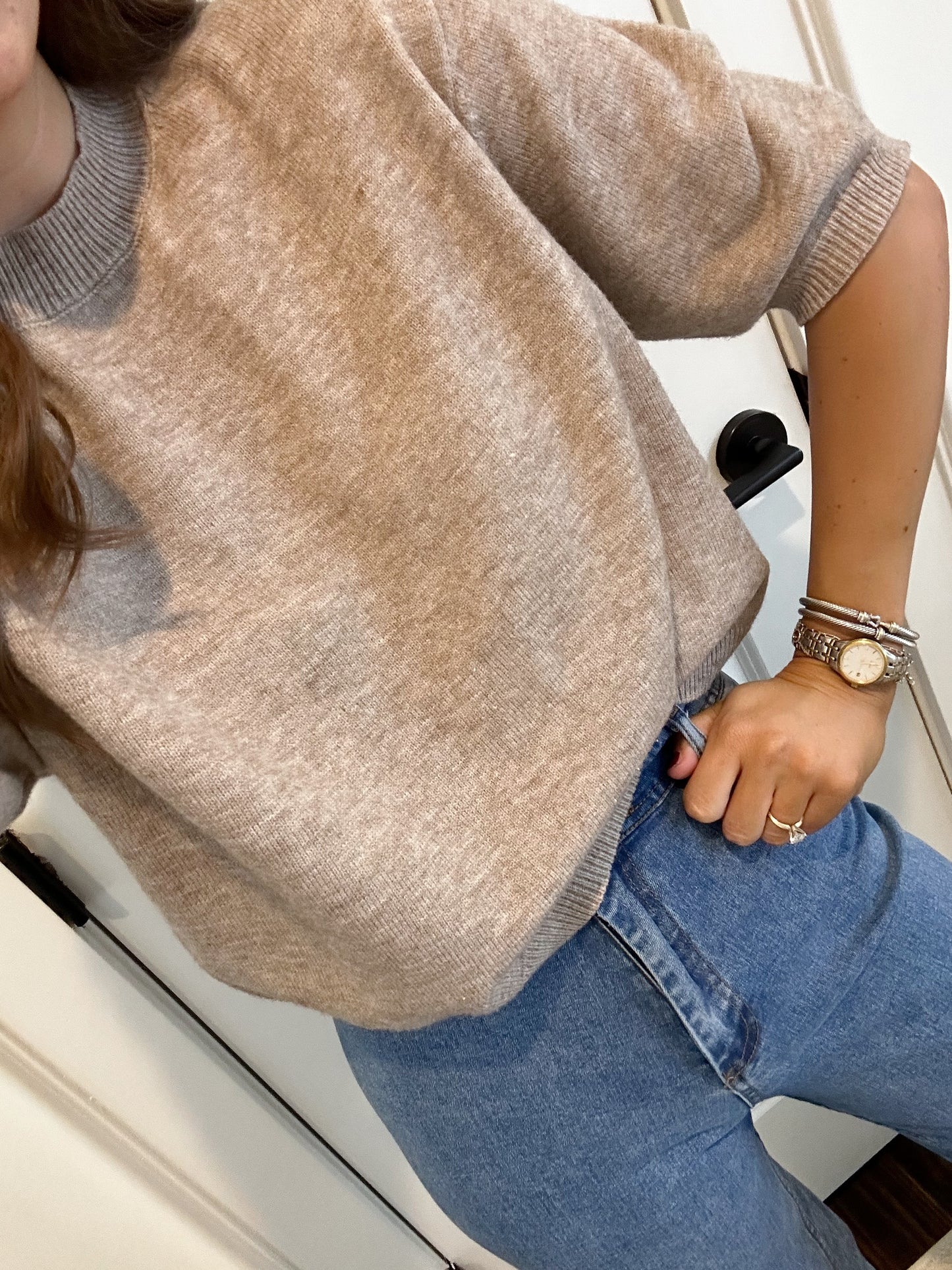 Short Sleeve Sweater Top