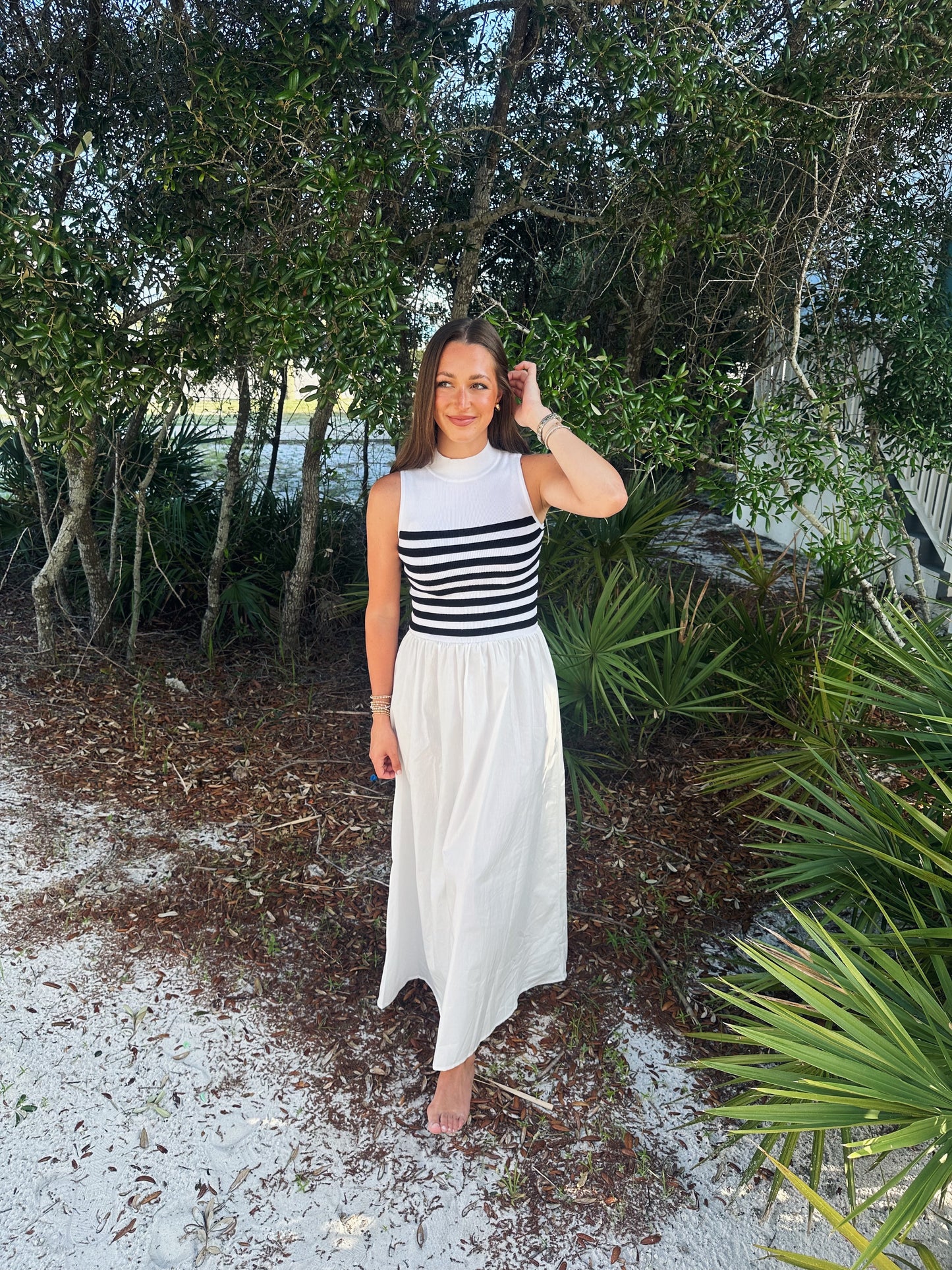 Olivia Striped Maxi Dress
