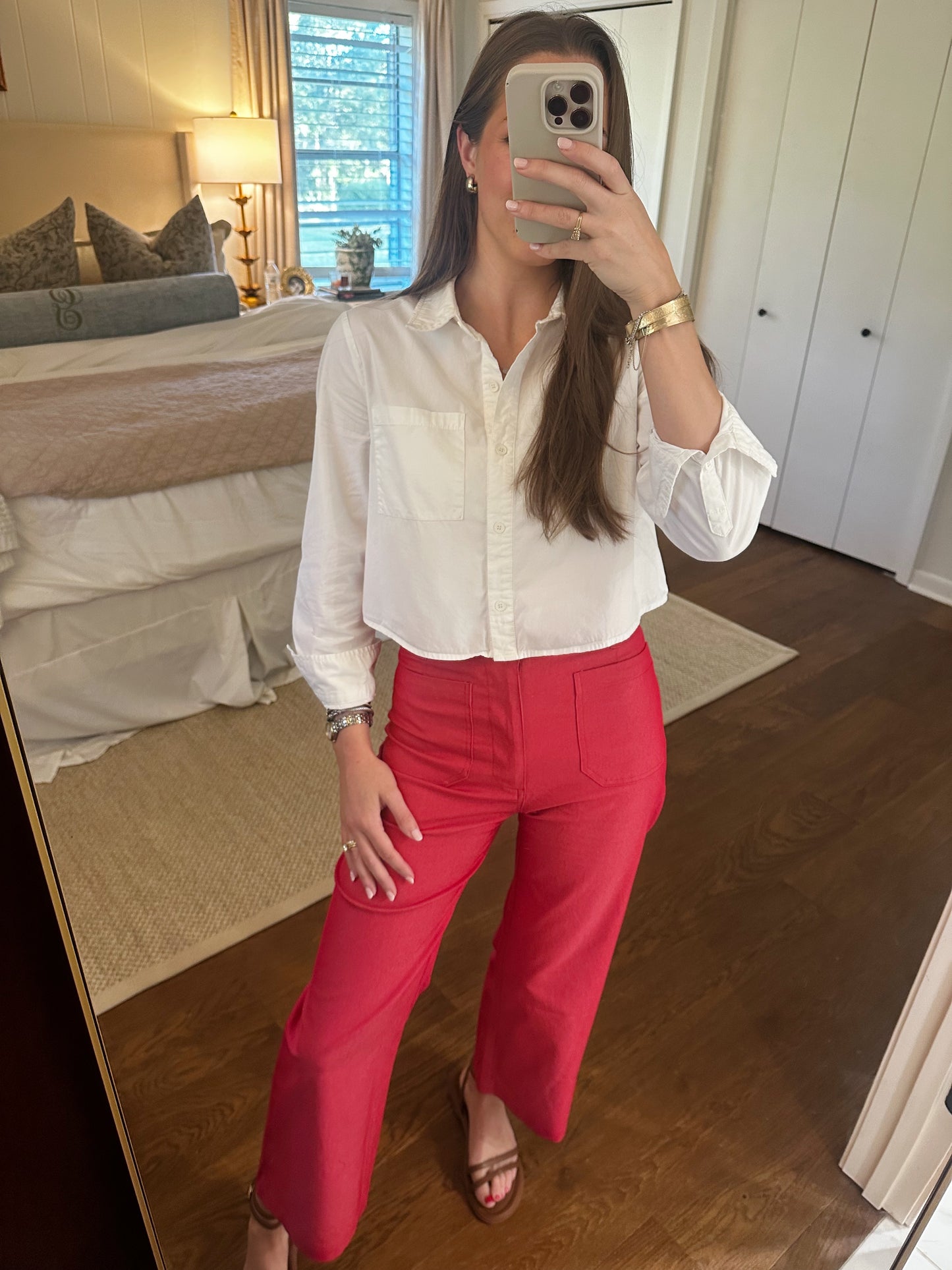 Raspberry Cropped Pant
