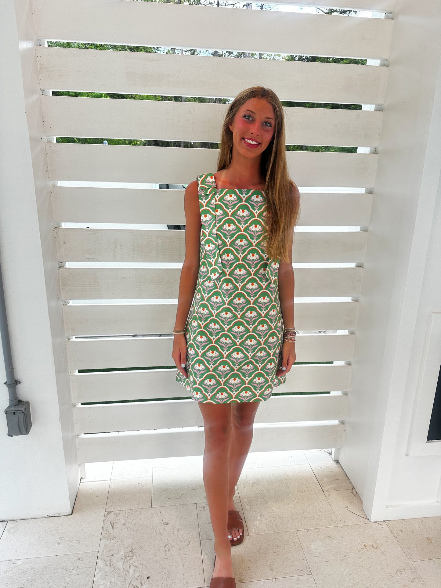 Darla Bow Shoulder Mini Dress