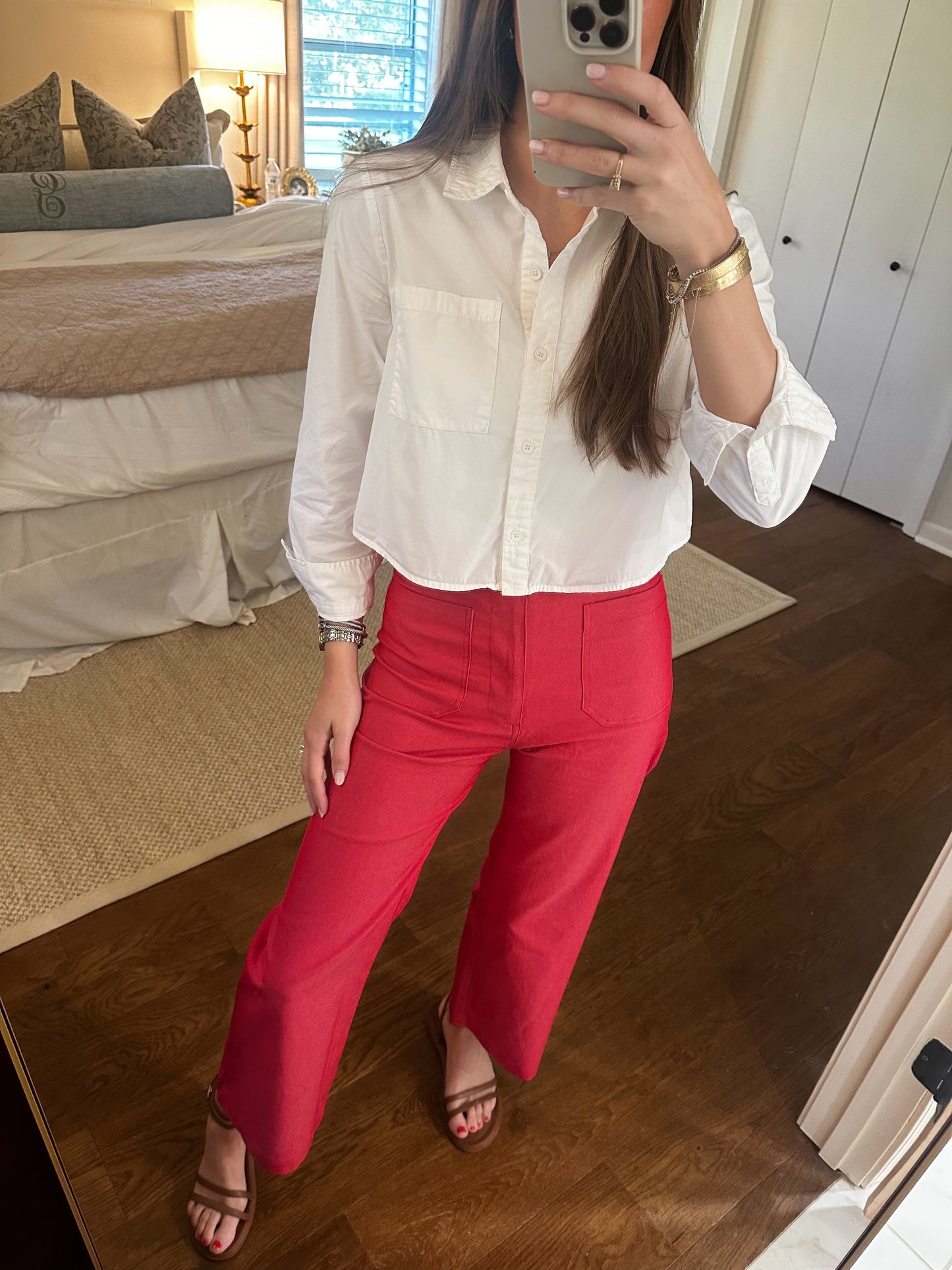 Raspberry Cropped Pant
