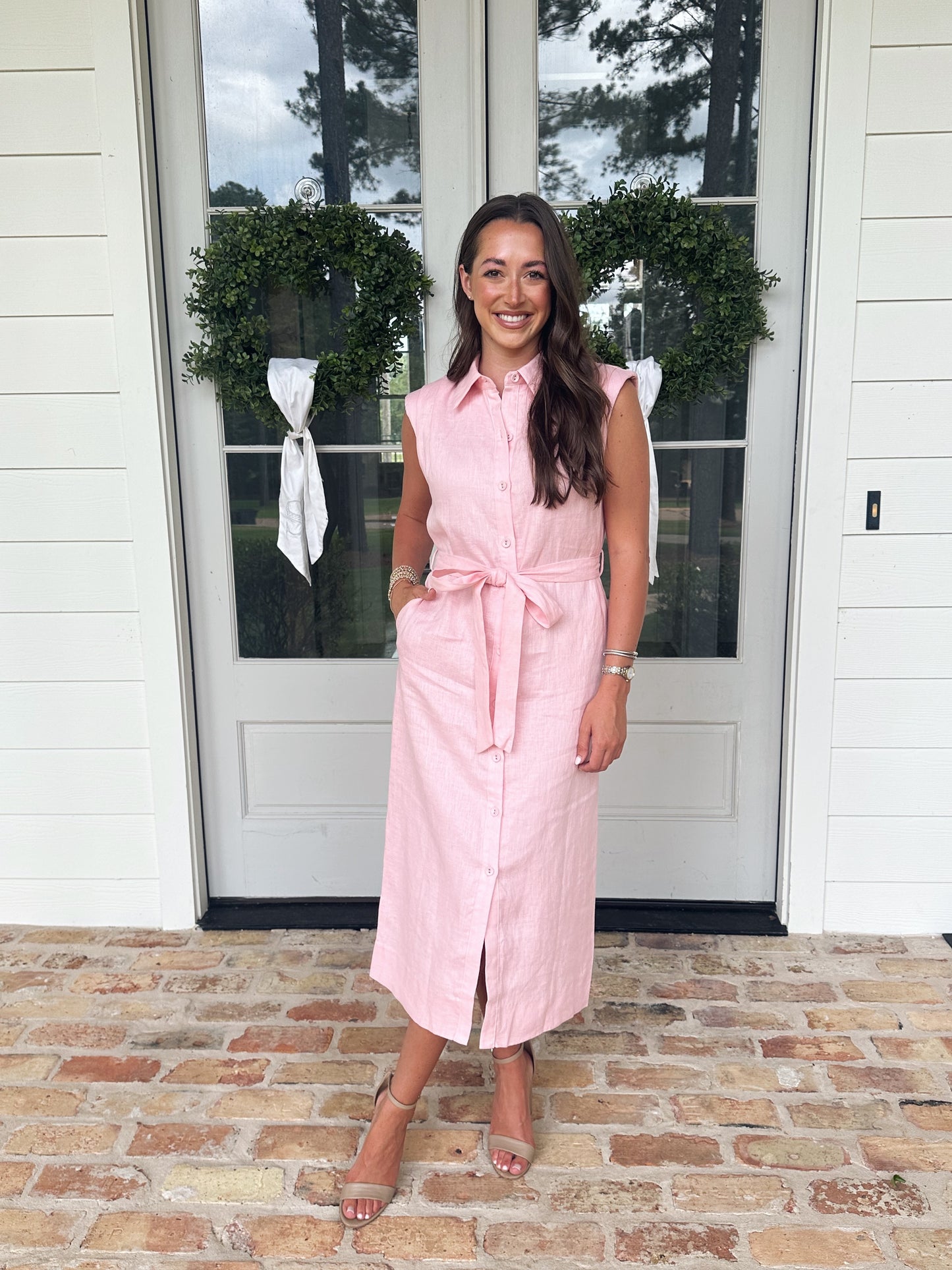 Campbell Linen Midi Dress