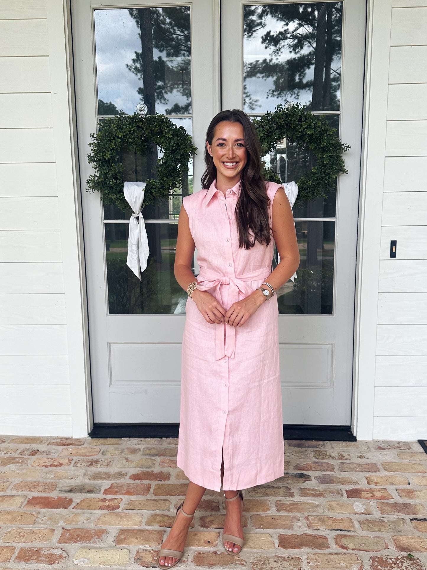 Campbell Linen Midi Dress