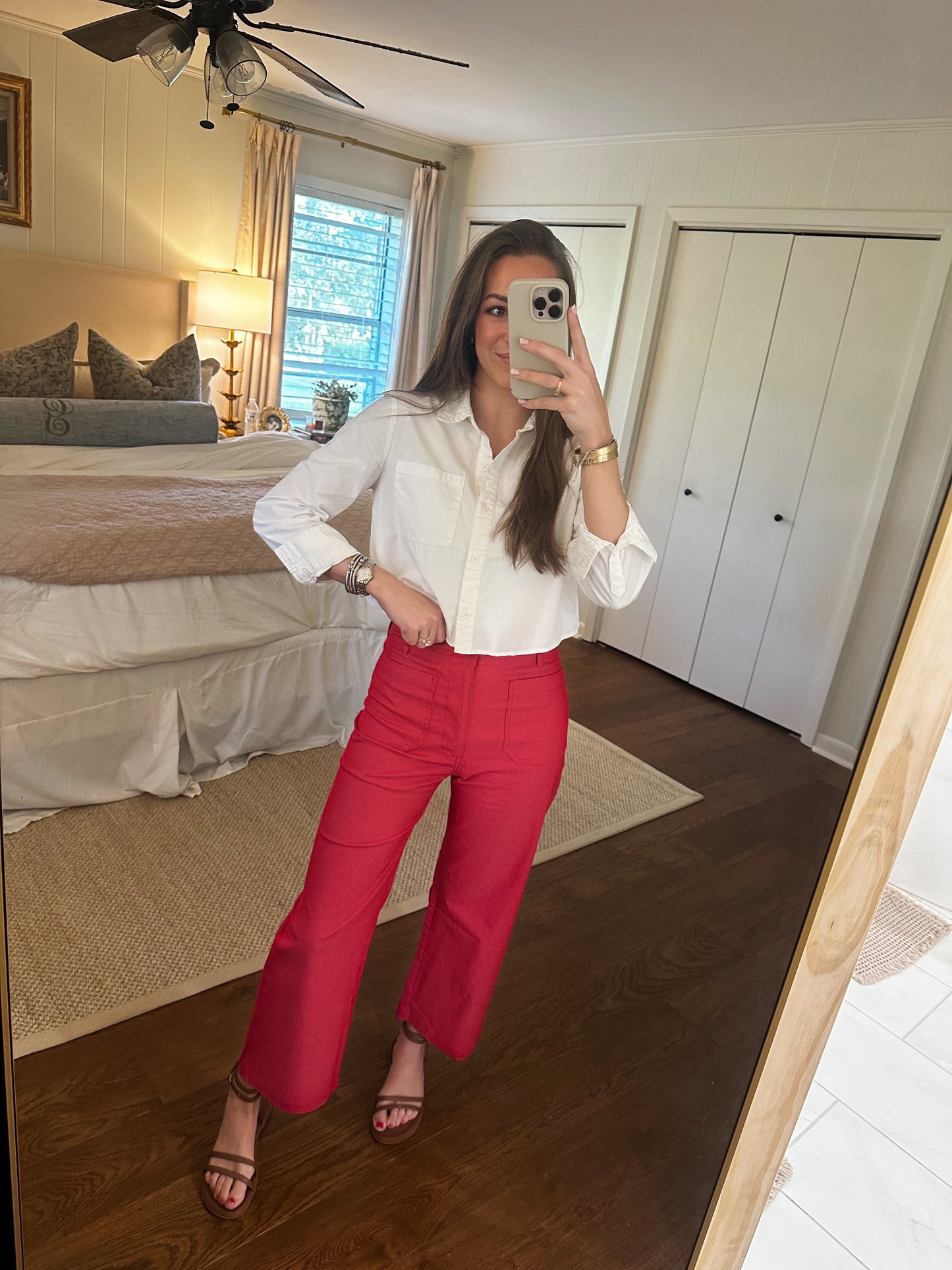Raspberry Cropped Pant