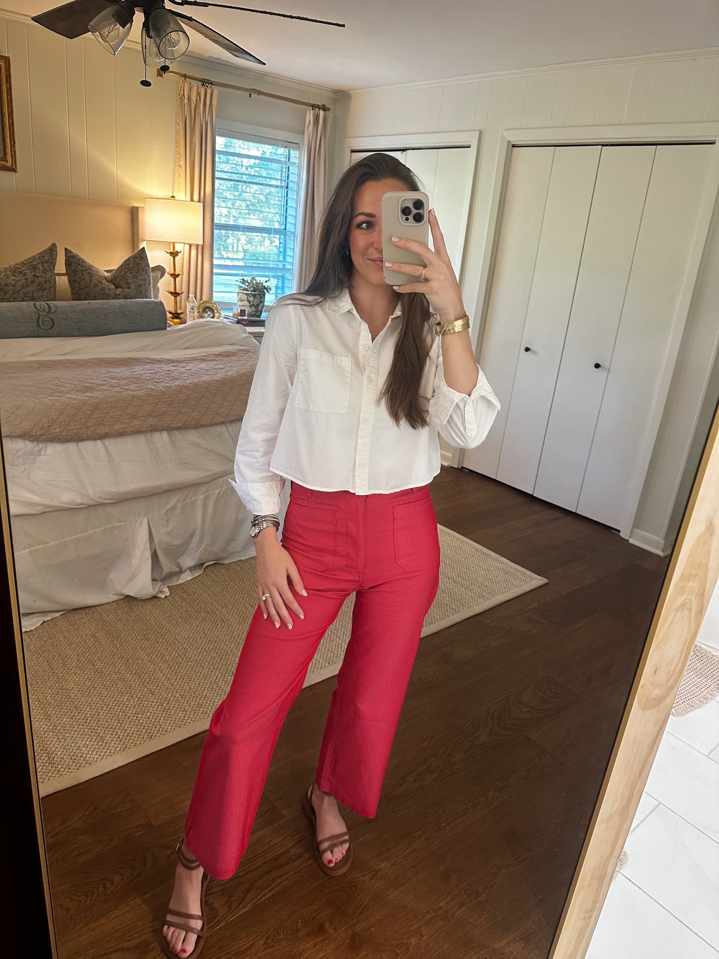 Raspberry Cropped Pant