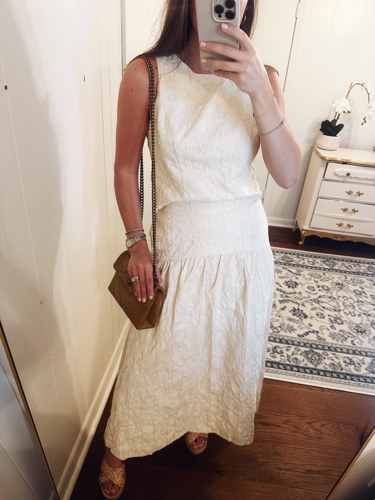 Floral Embroidered Set