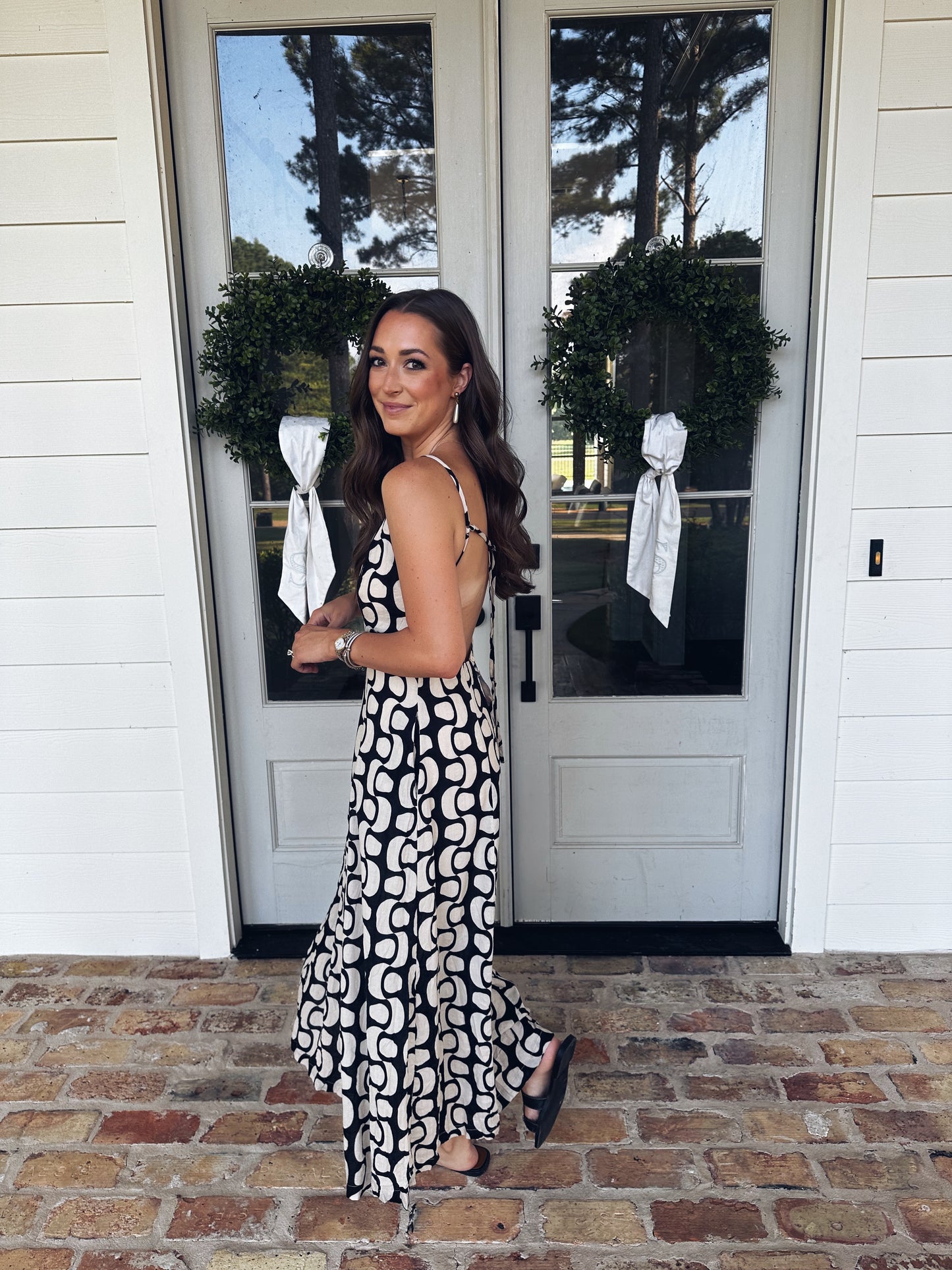 Sara Open Back Maxi Dress