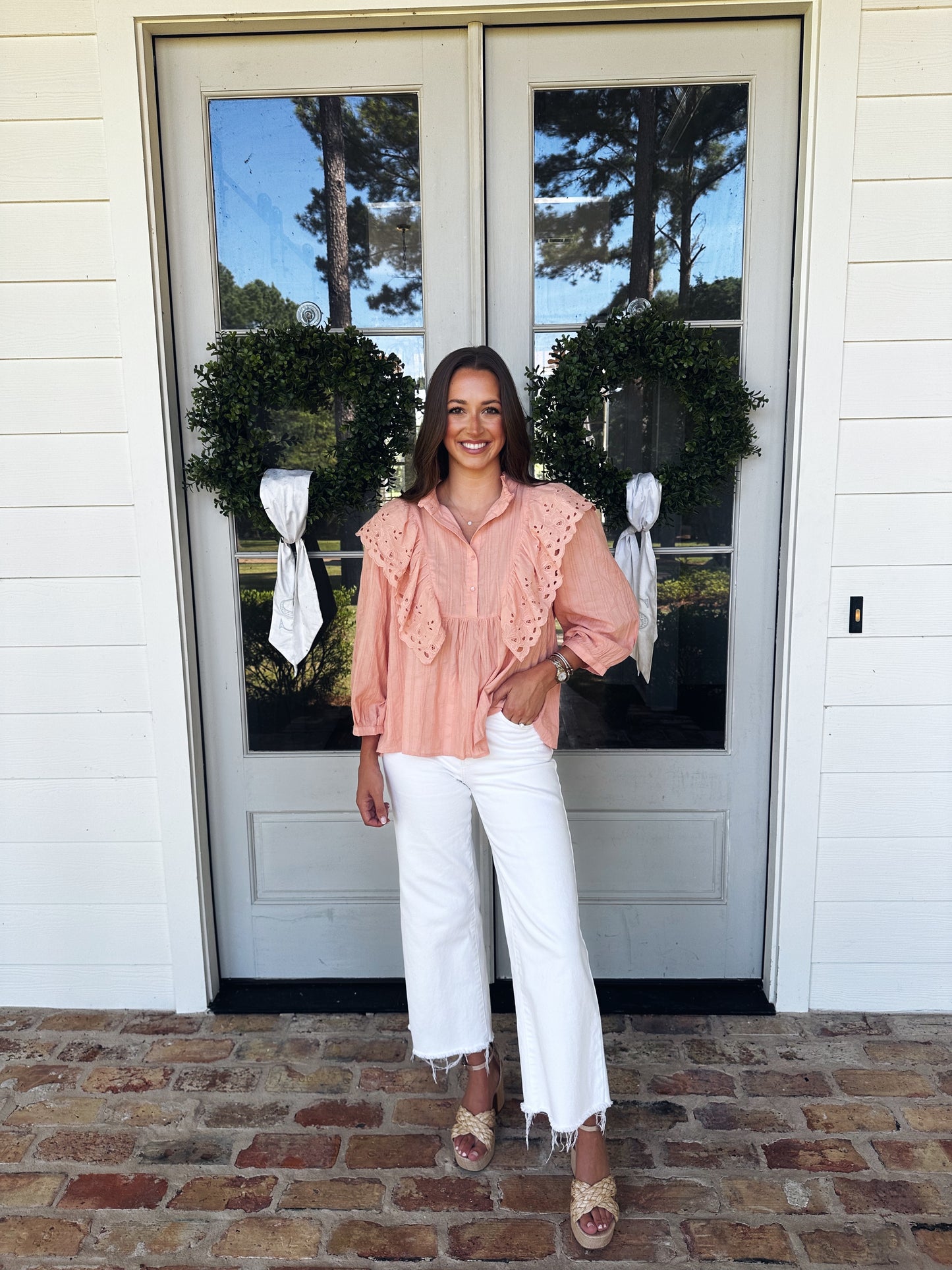 Virginia Blouse - Peach