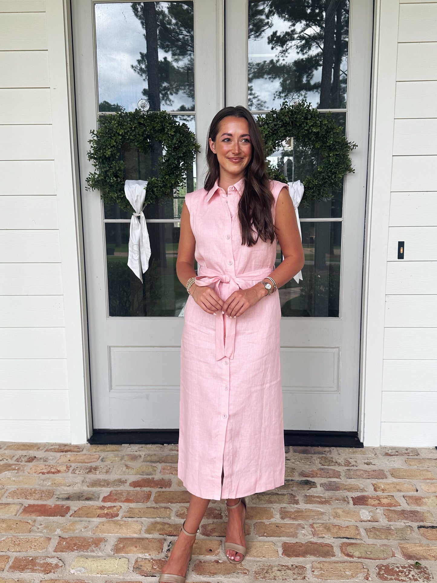Campbell Linen Midi Dress