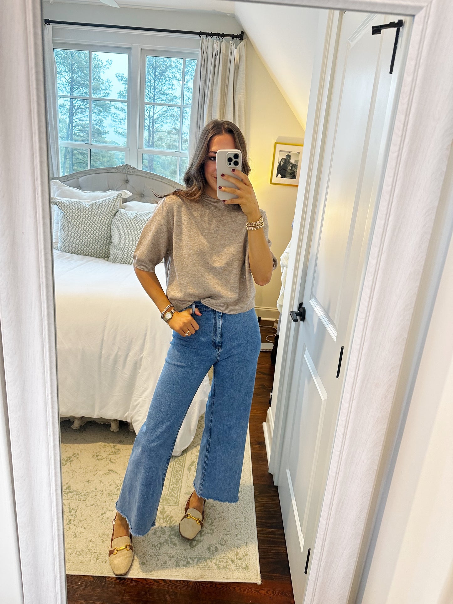 Short Sleeve Sweater Top