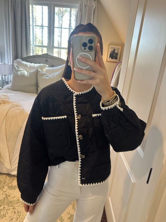 Black Quilted Jacket