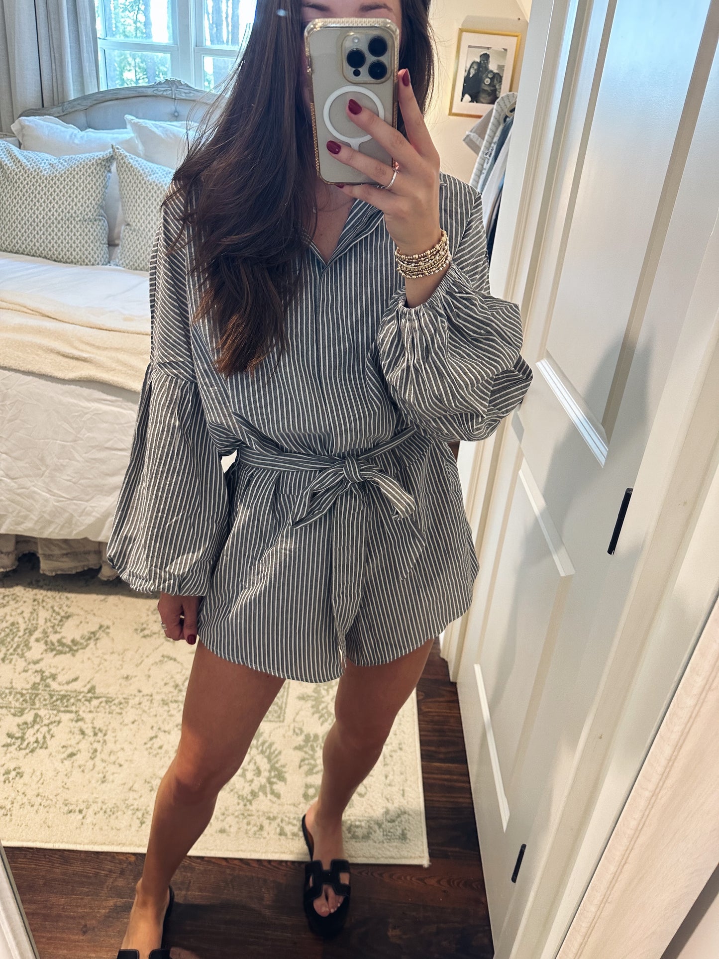 Iris Romper W/ Long Sleeve