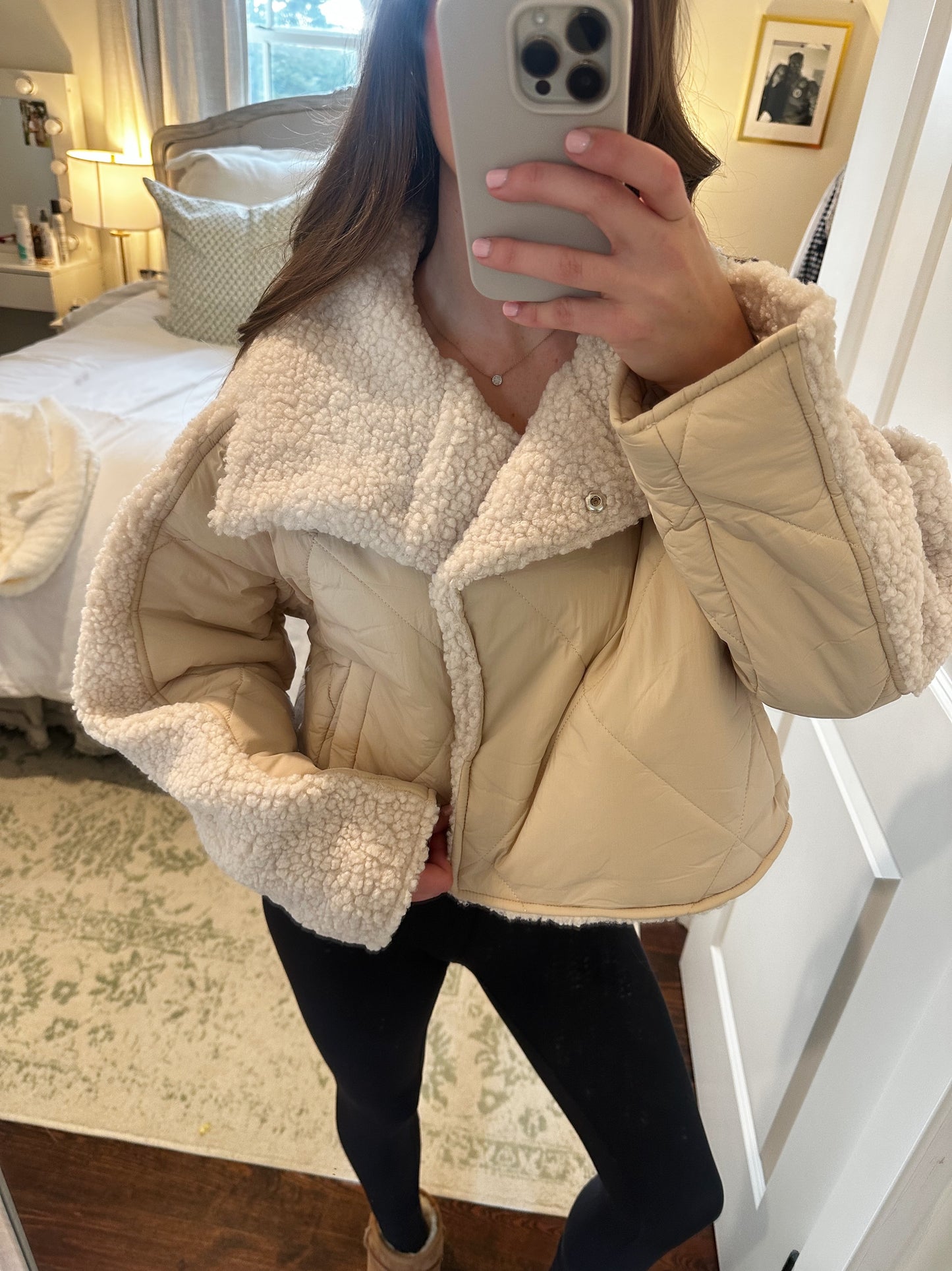 Quilted Sherpa Jacket