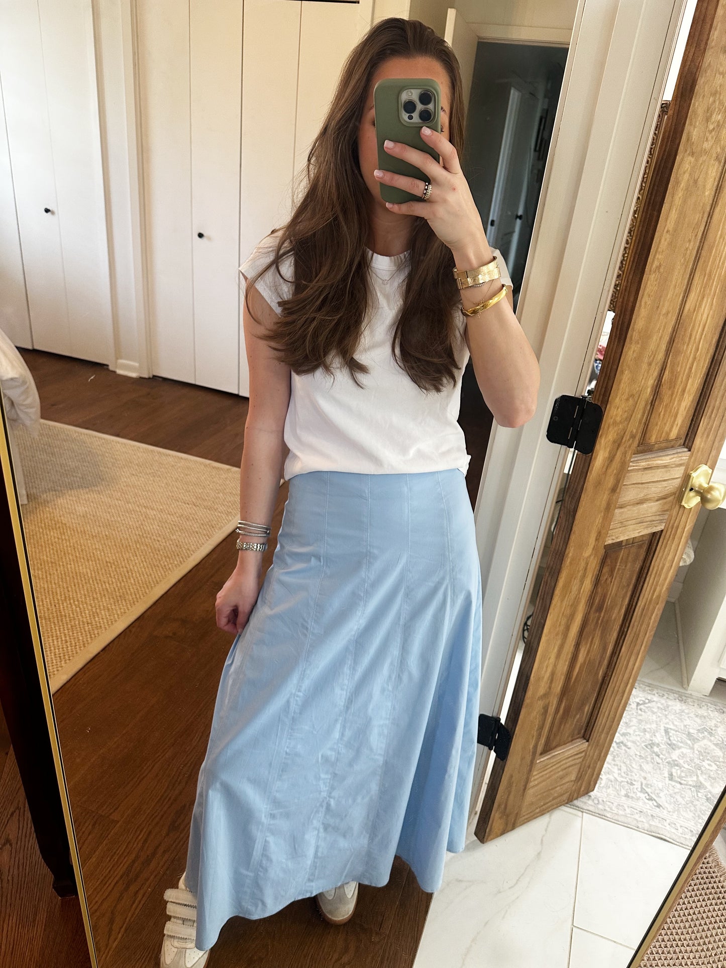 Eloise Maxi Skirt - Baby Blue