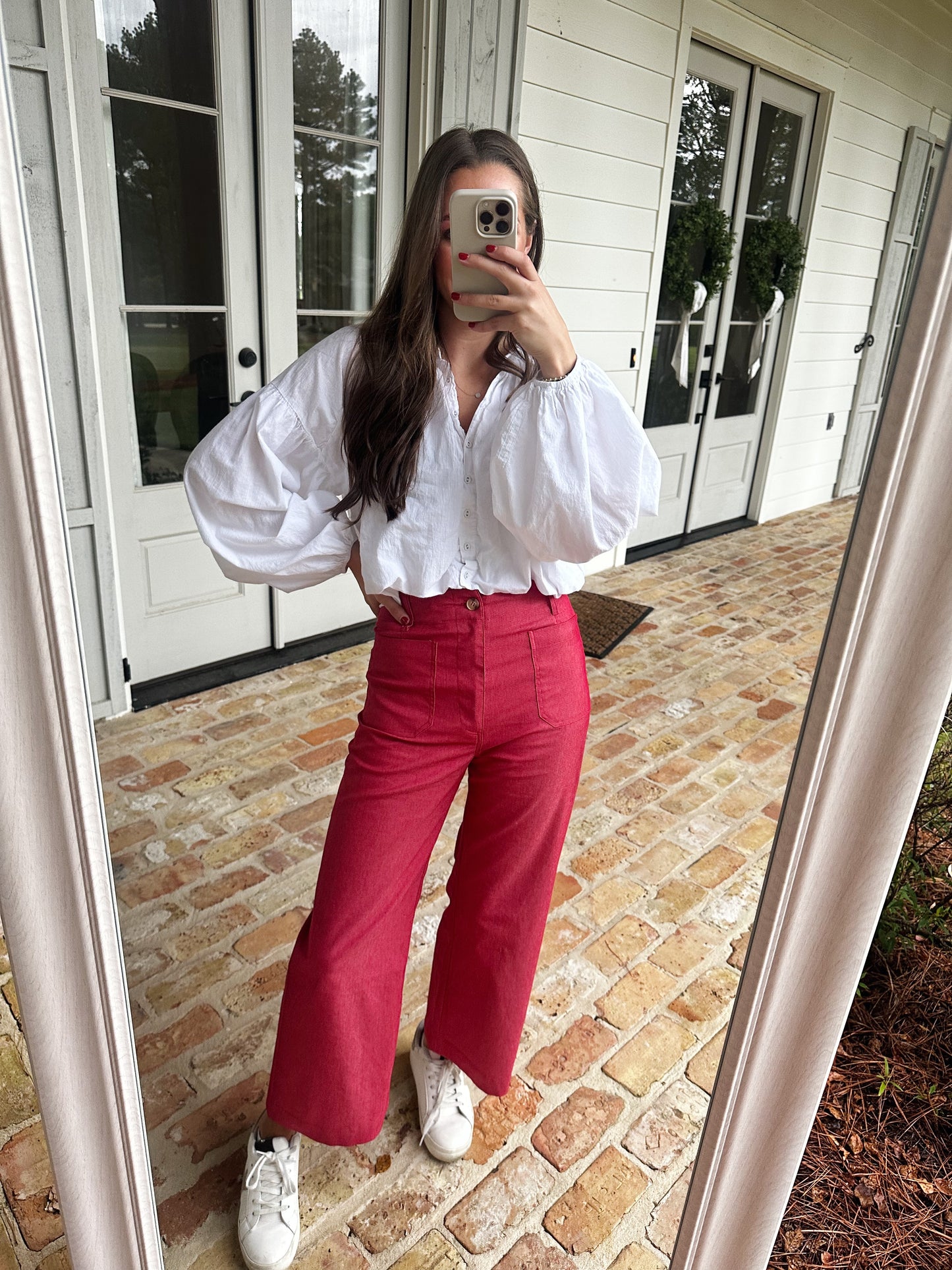 Raspberry Cropped Pant