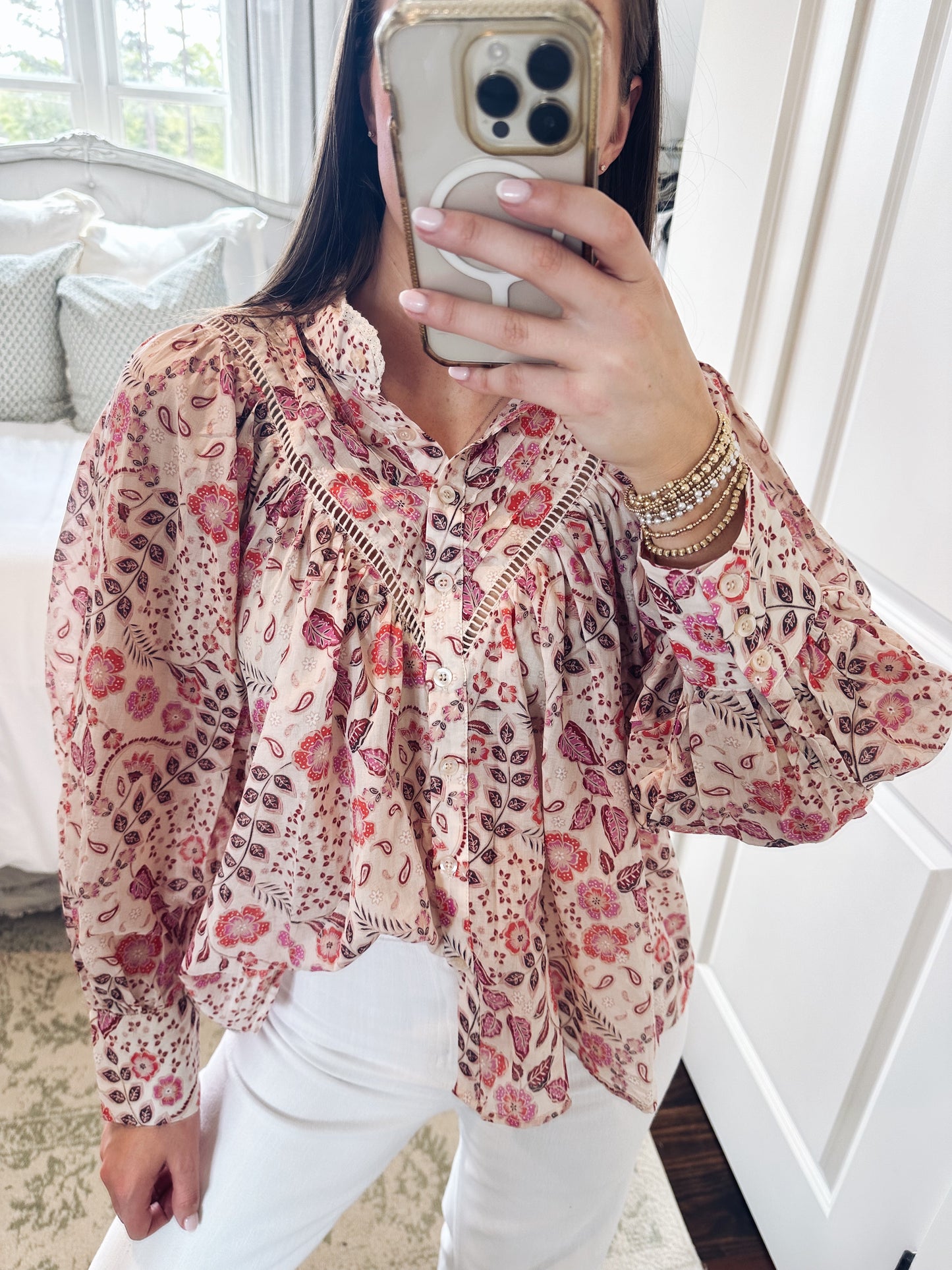 Spring Floral Blouse