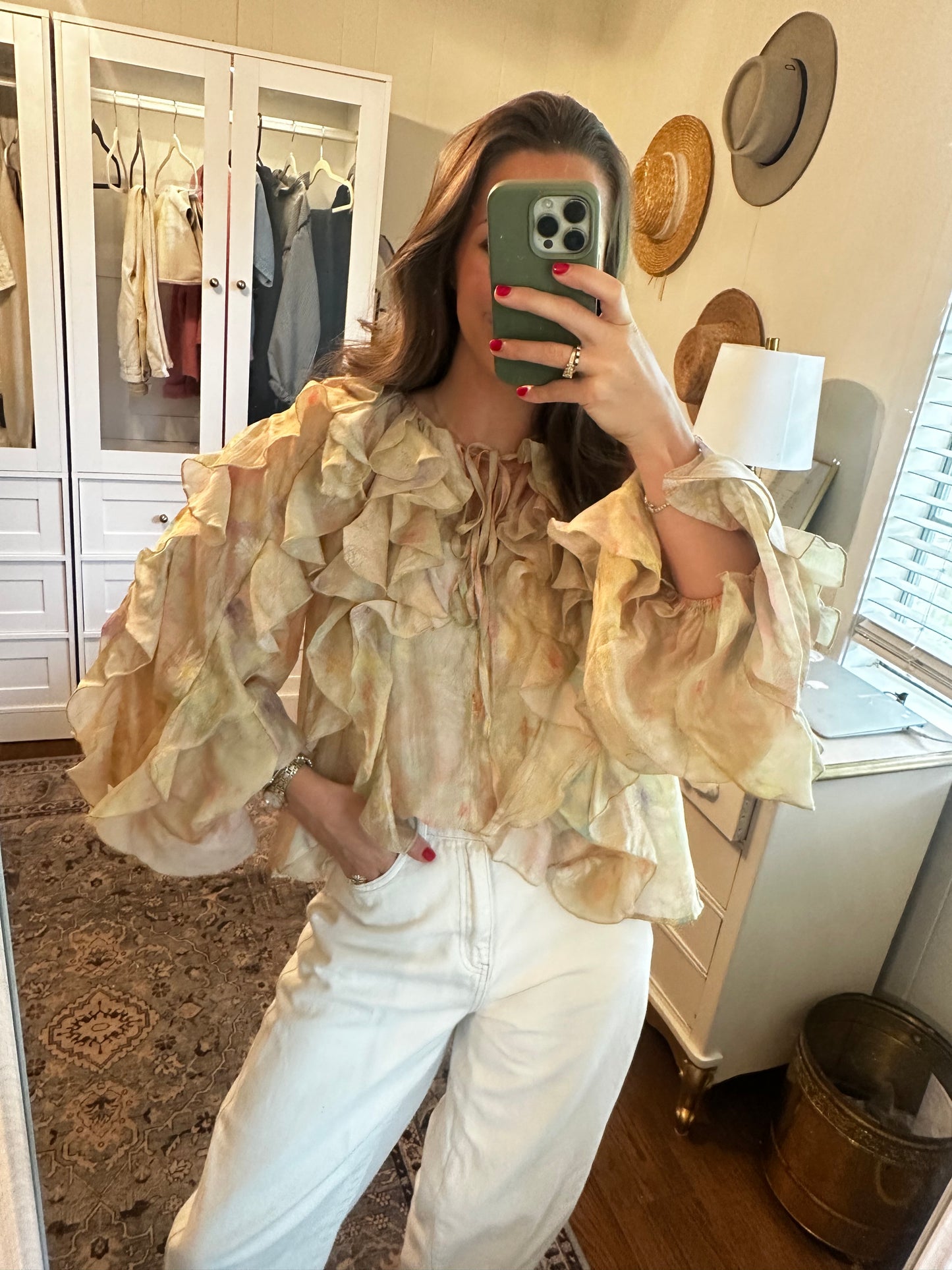 Floral Ruffled Blouse