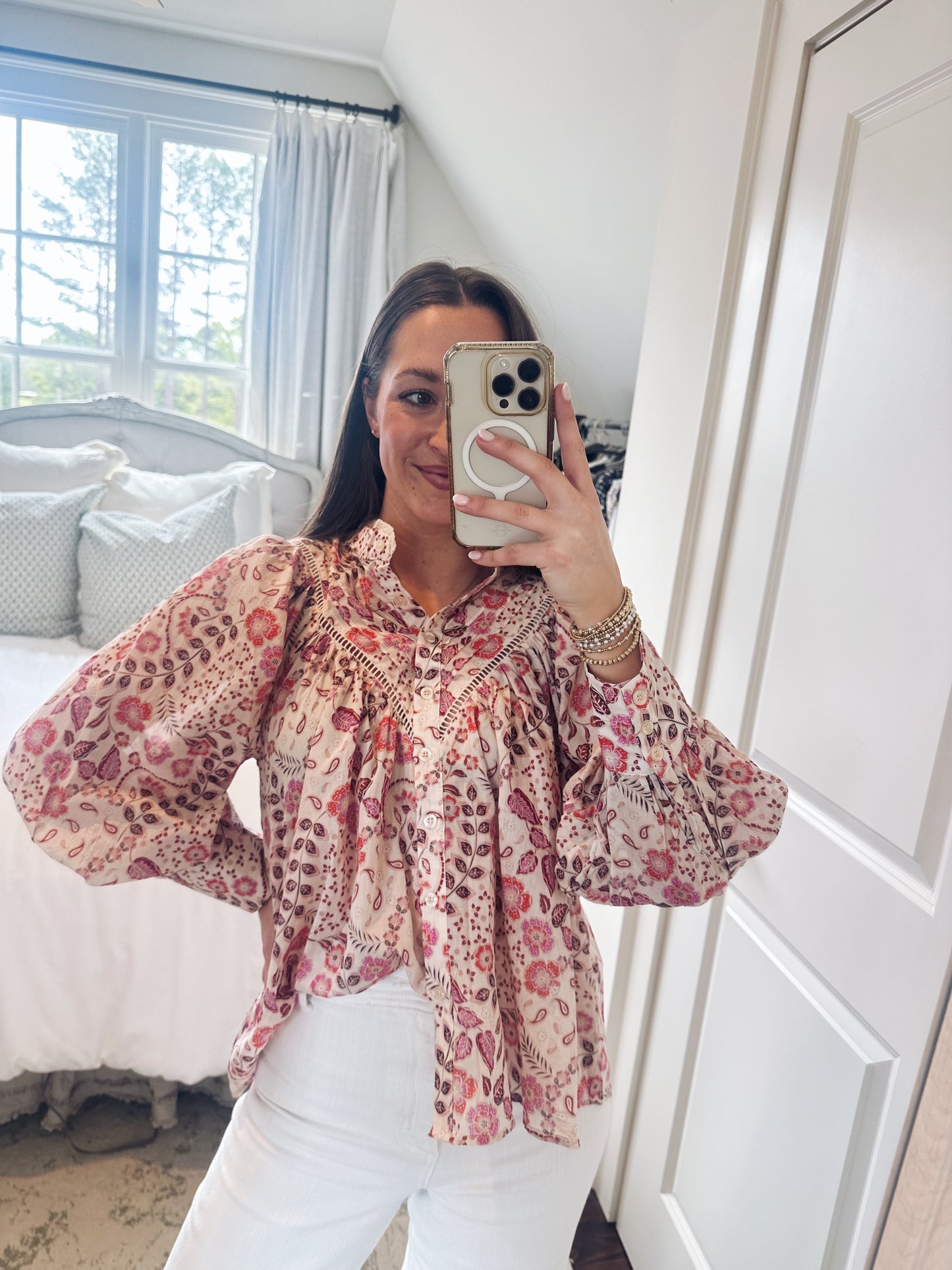 Spring Floral Blouse