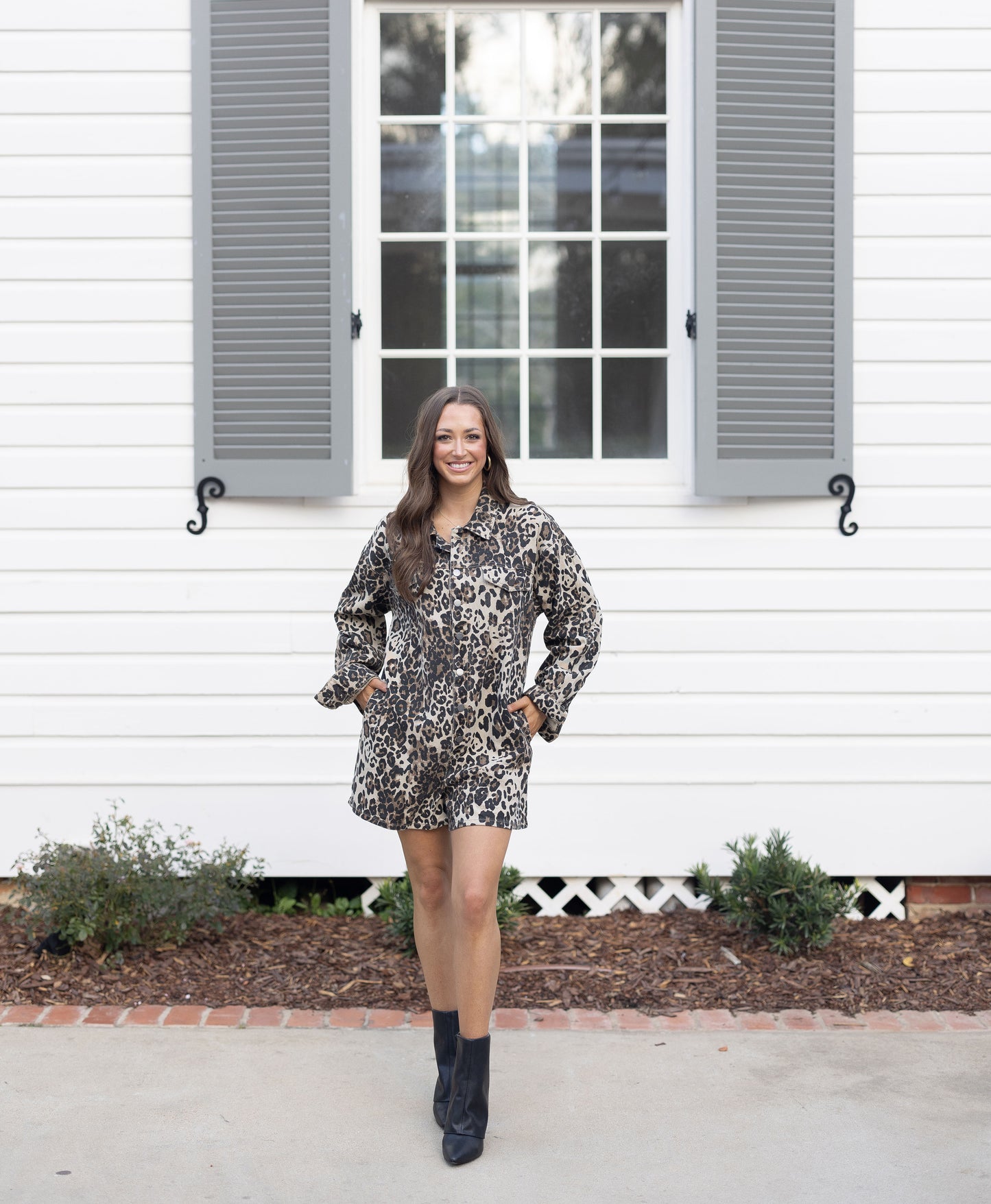 Leopard Printed Romper