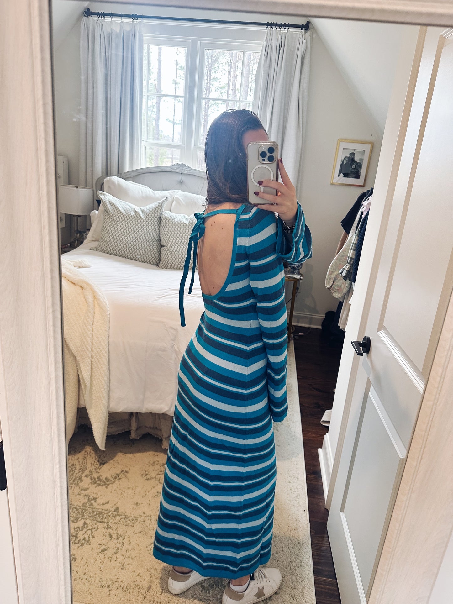 Spring Break Striped Maxi