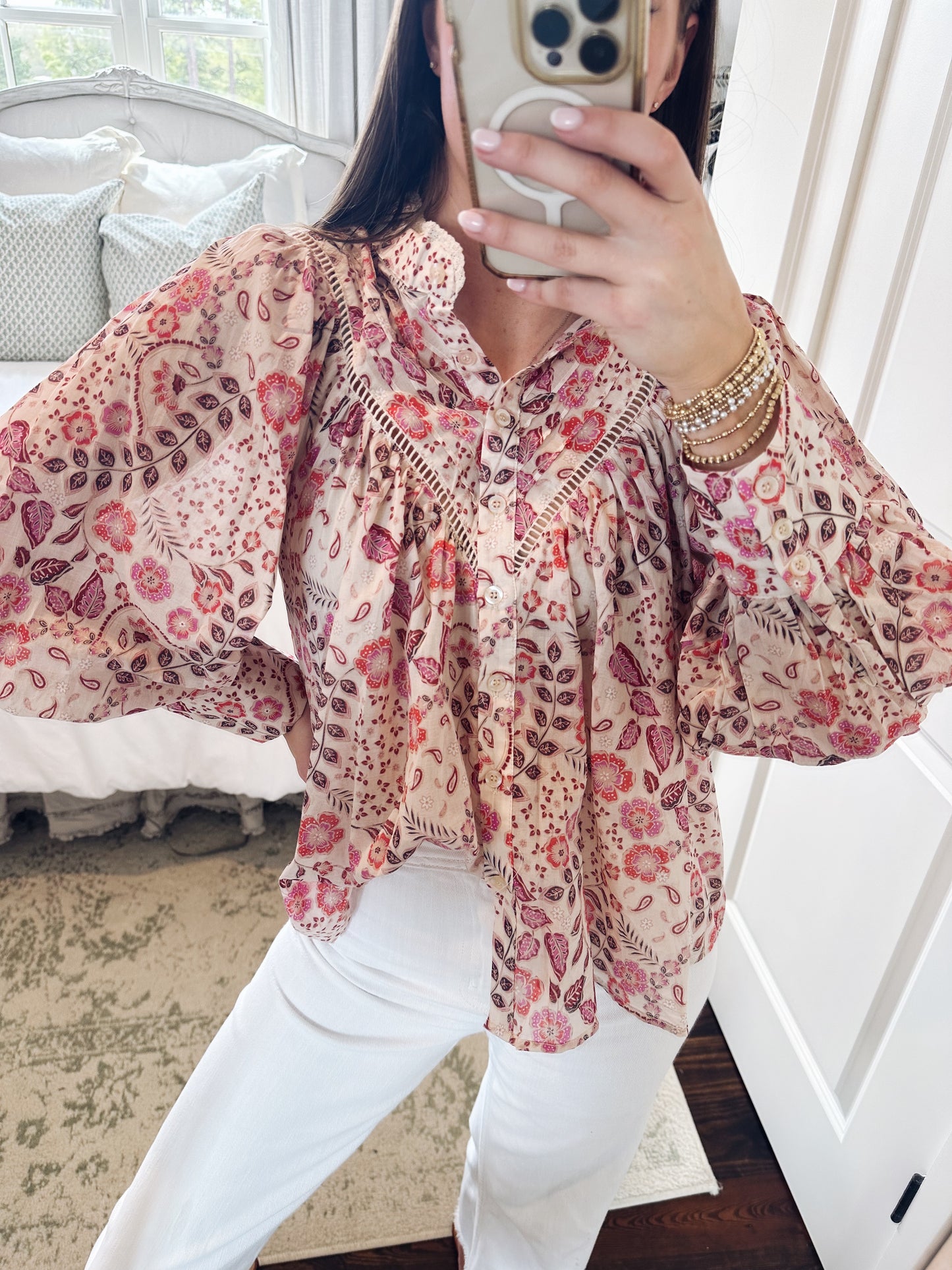 Spring Floral Blouse