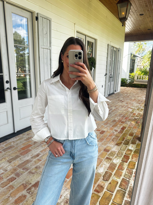 Basic White Button Down