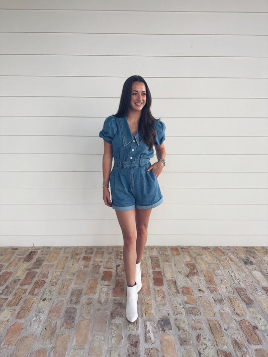 Riley Denim Romper