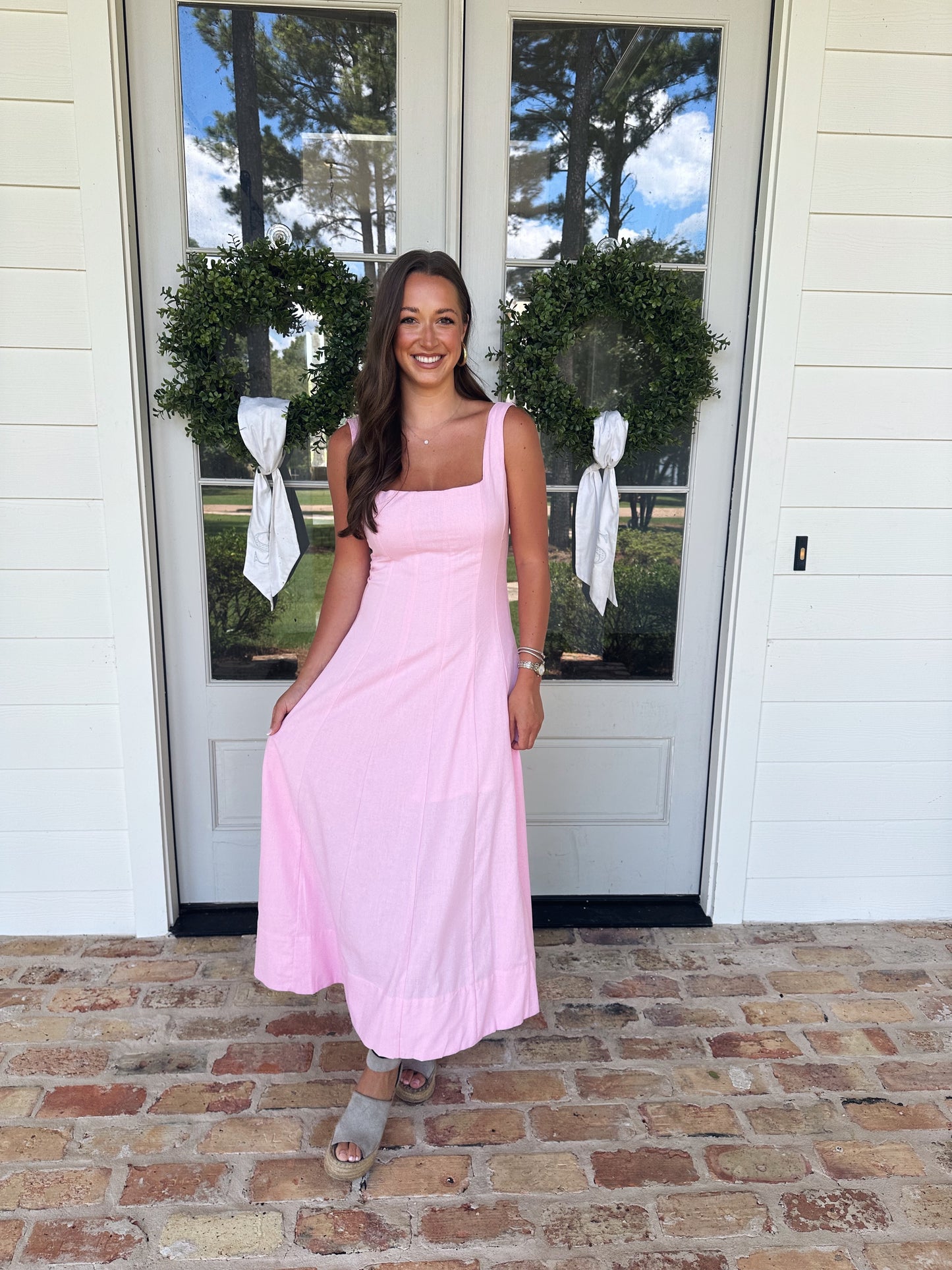 Catherine Maxi Dress - Pink