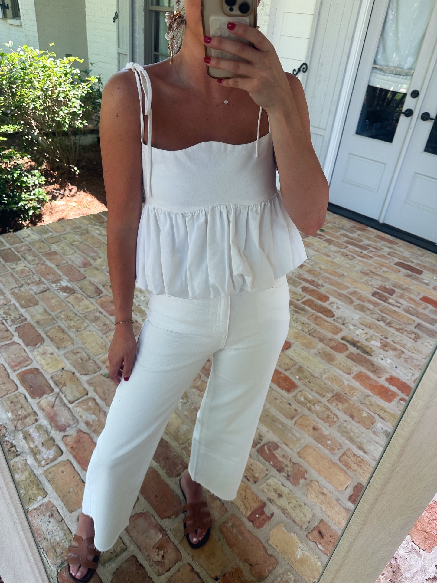 Wide Leg Denim - White