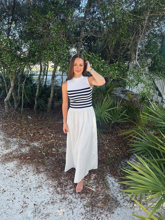 Olivia Striped Maxi Dress