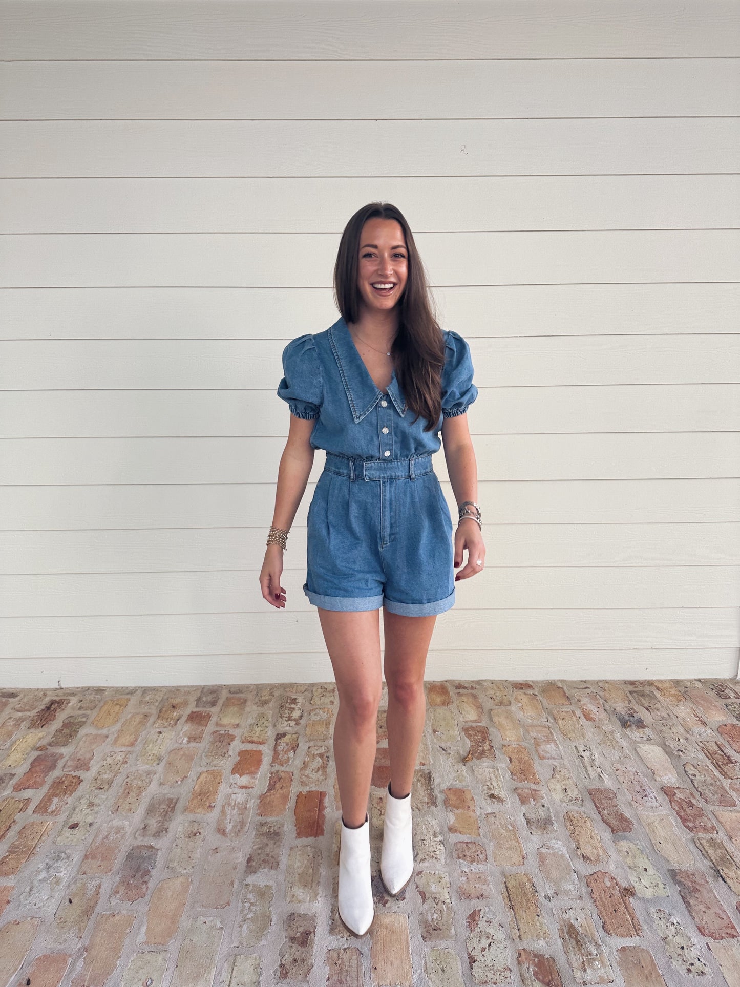 Riley Denim Romper