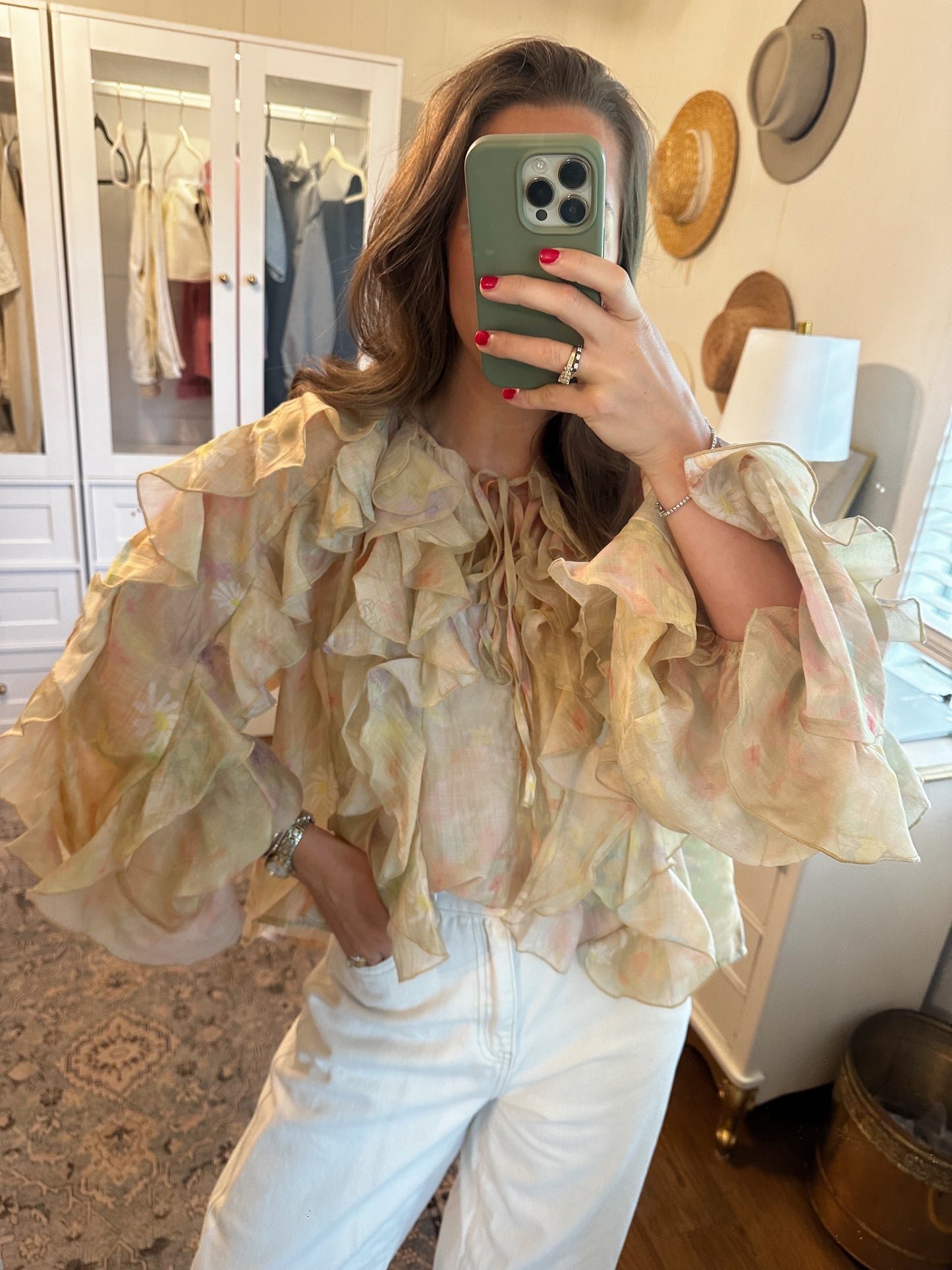 Floral Ruffled Blouse