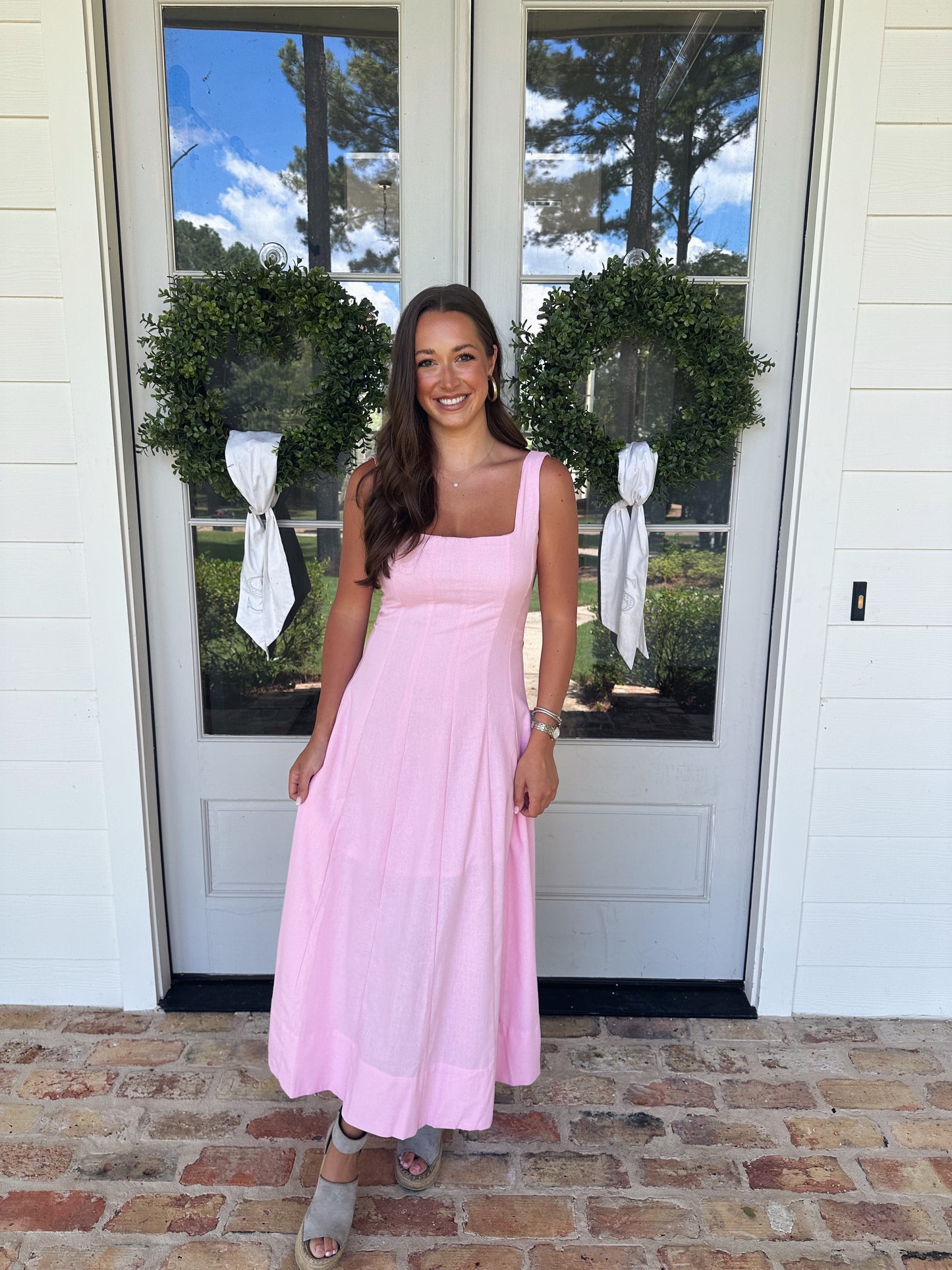 Catherine Maxi Dress - Pink