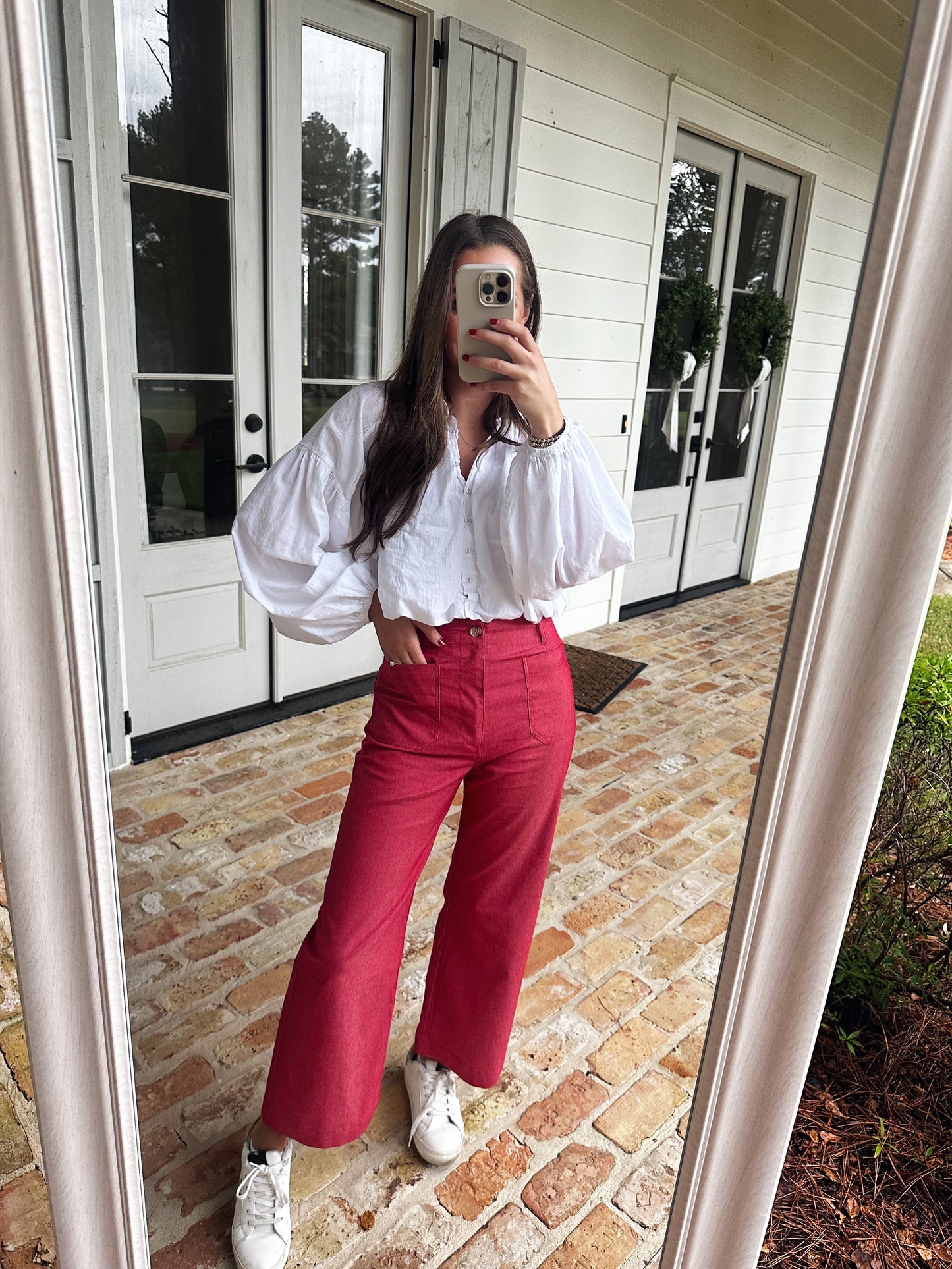 Raspberry Cropped Pant