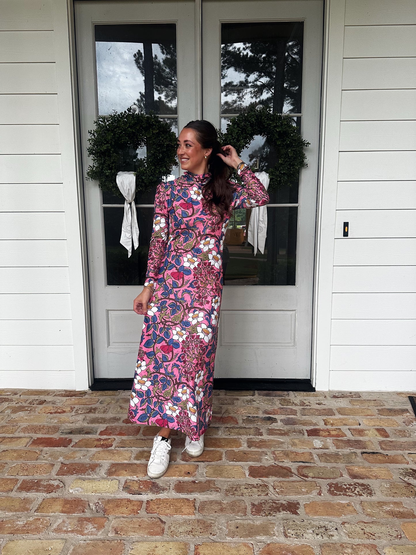 Fall Floral Maxi Dress