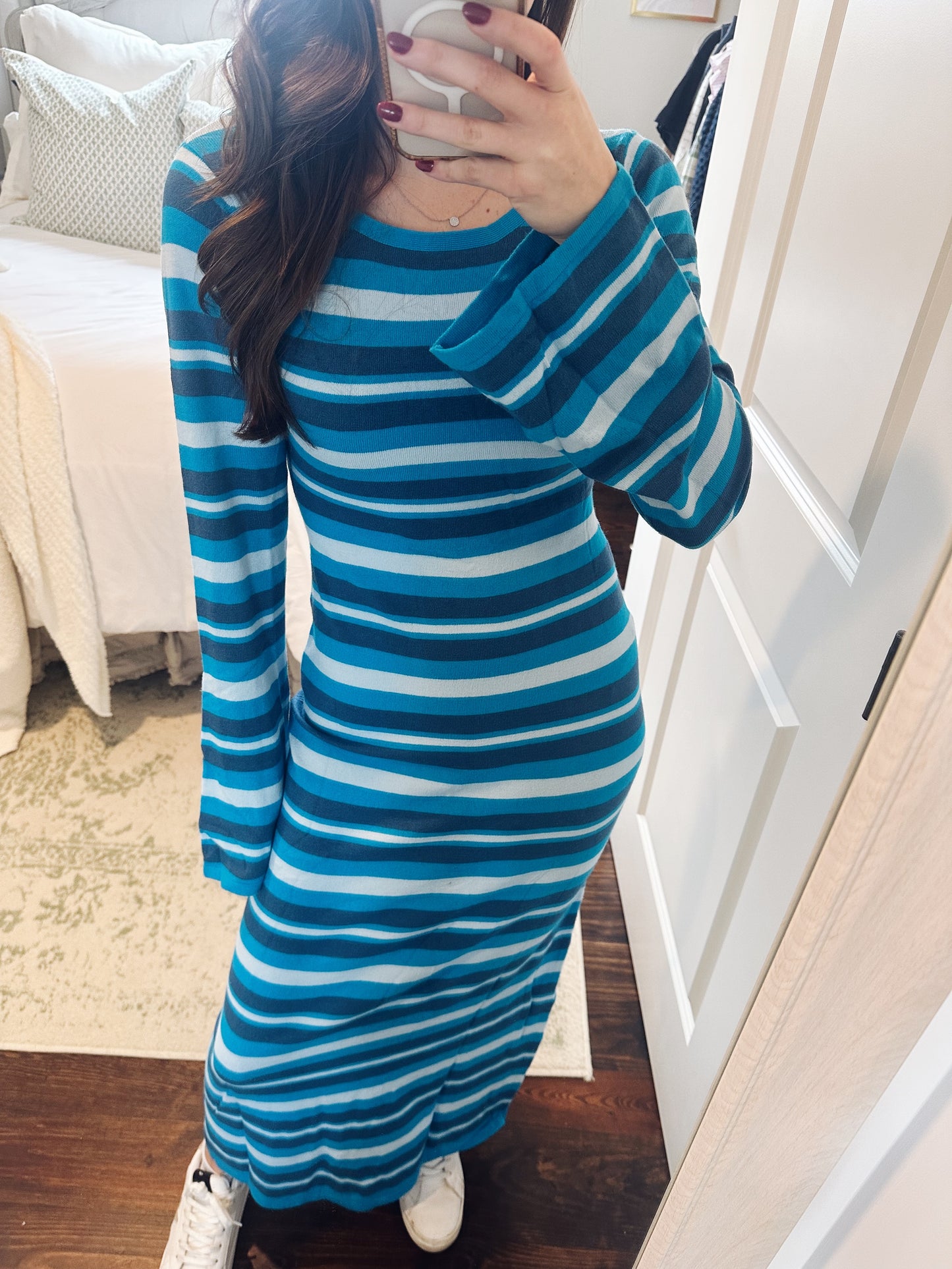 Spring Break Striped Maxi