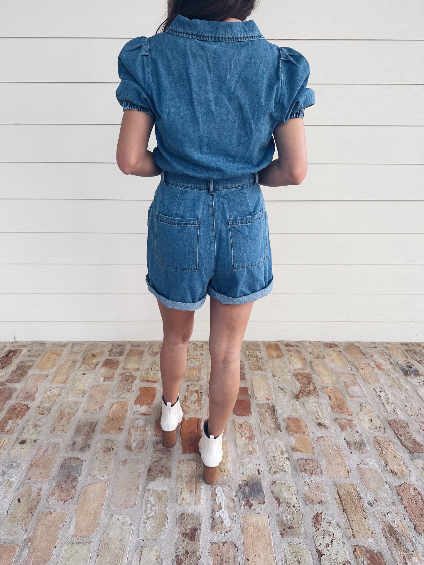 Riley Denim Romper