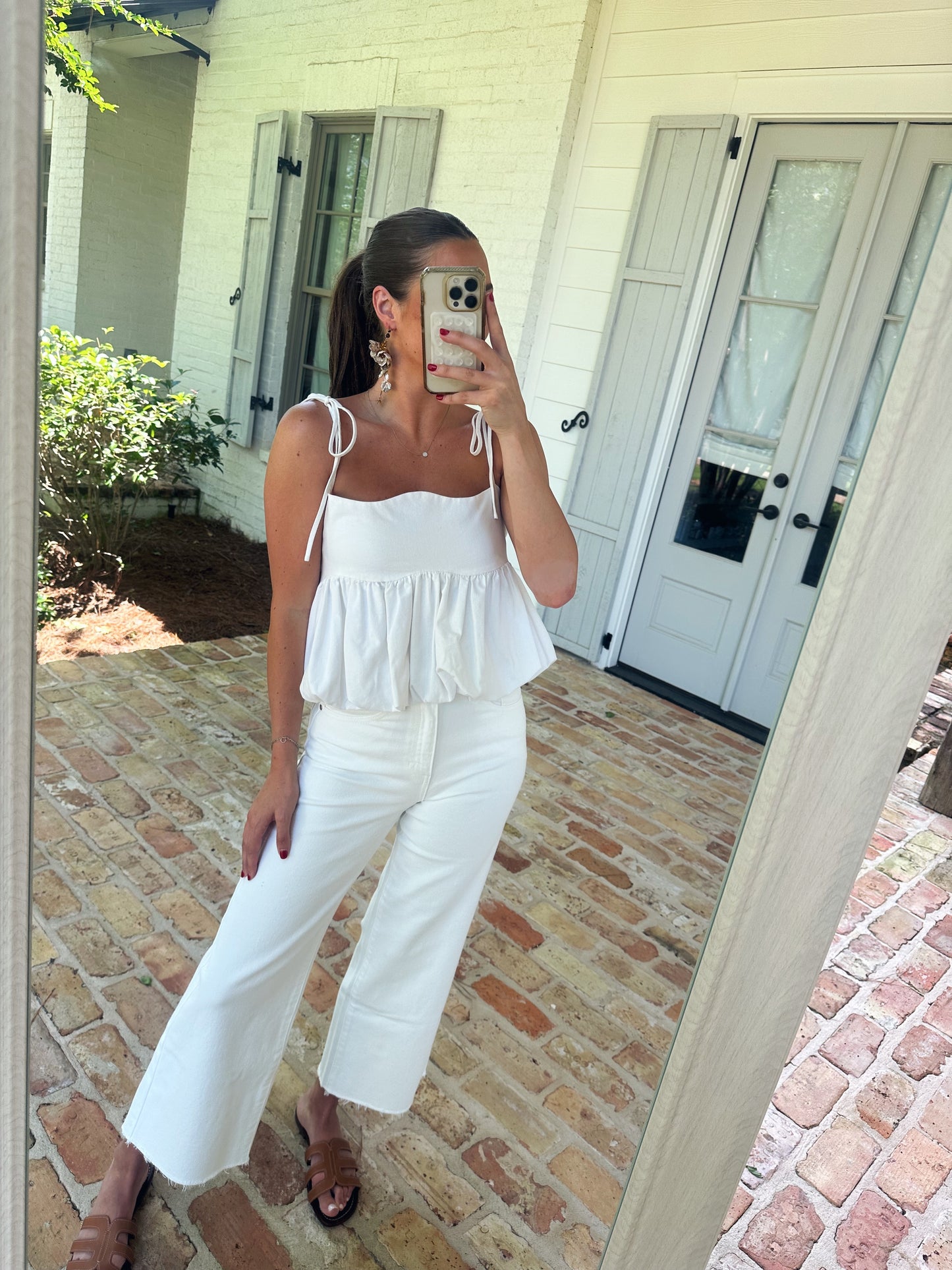 Wide Leg Denim - White