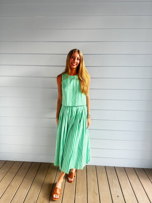 Clara Striped Set - Green