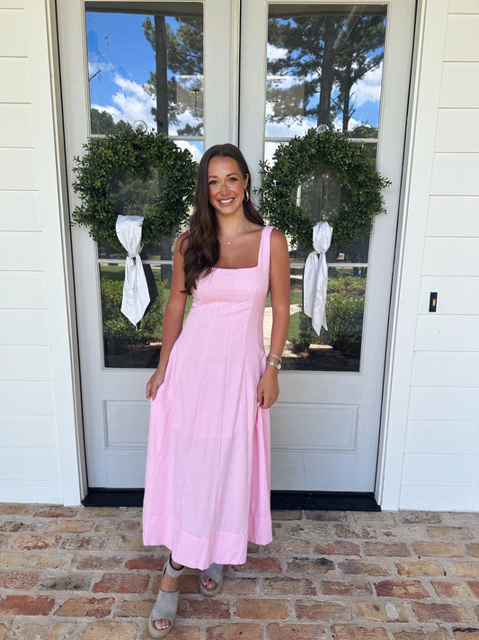 Catherine Maxi Dress - Pink