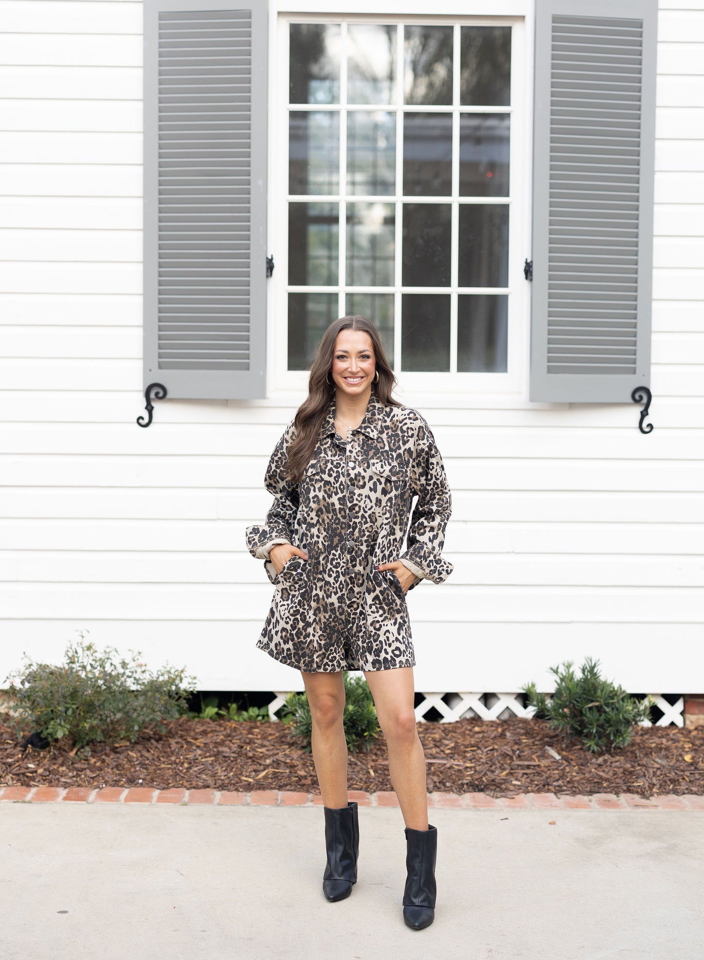 Leopard Printed Romper