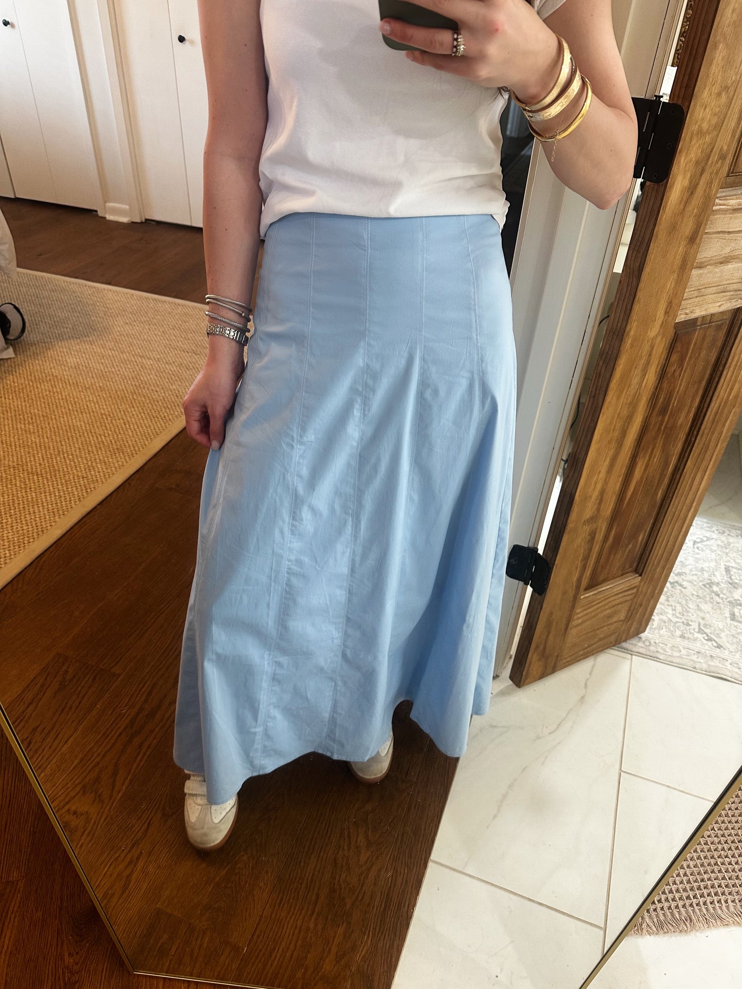 Eloise Maxi Skirt - Baby Blue