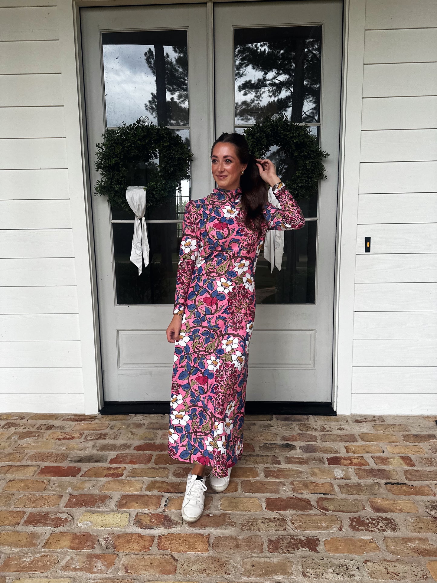 Fall Floral Maxi Dress