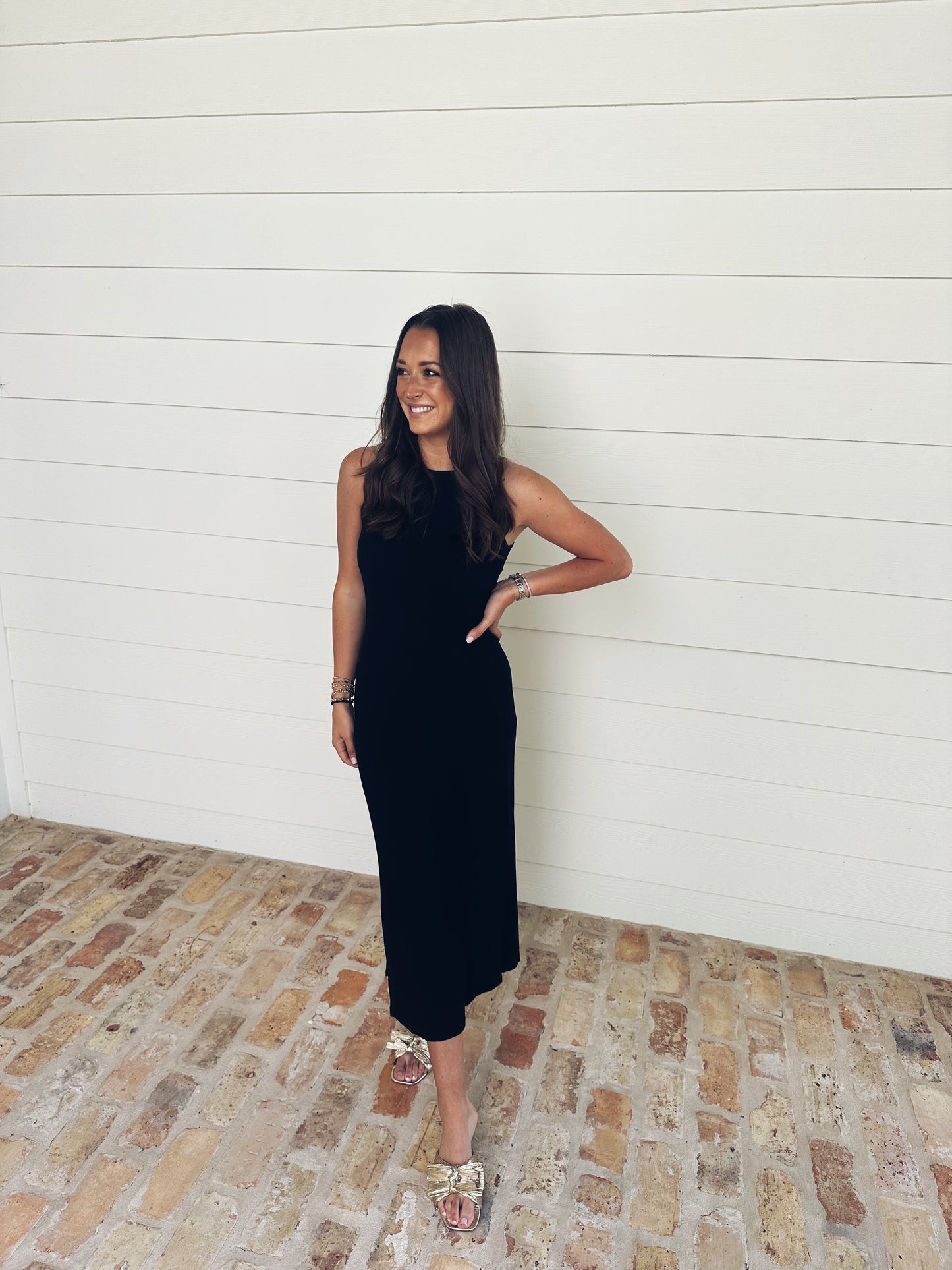 Lennon Midi Dress - Black