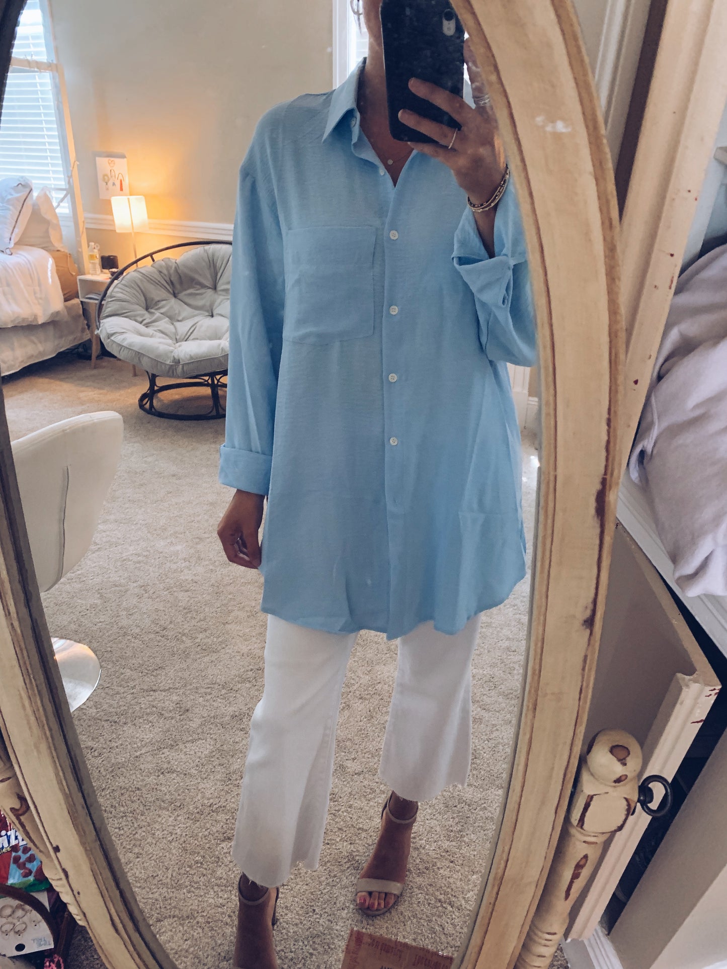 Coastal Blue Button Down