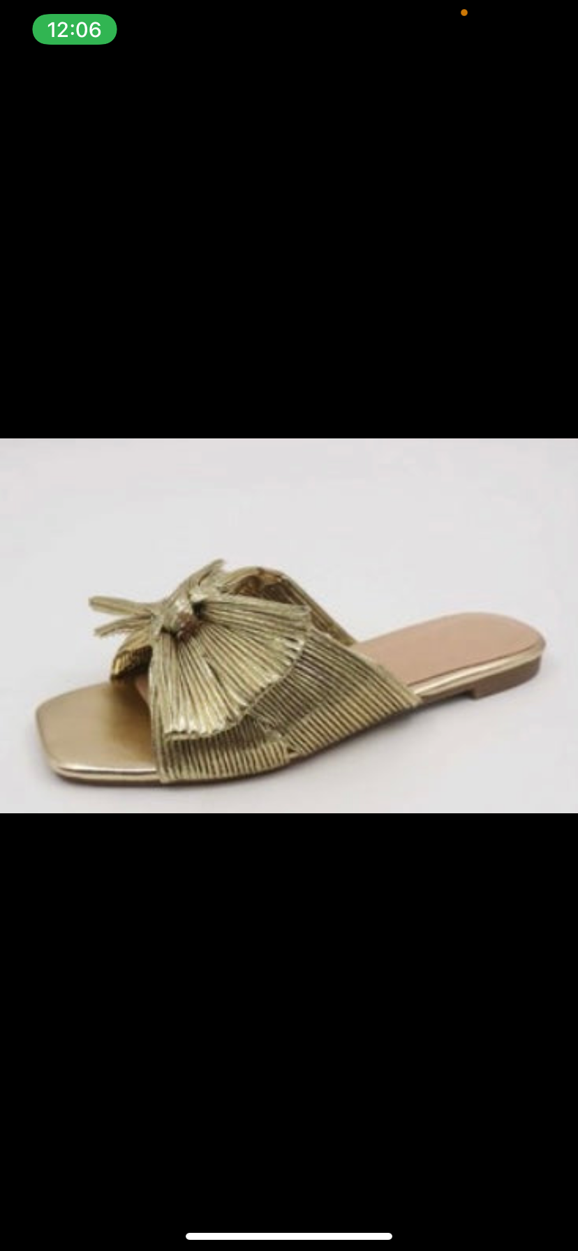 Gold Bow Sandal