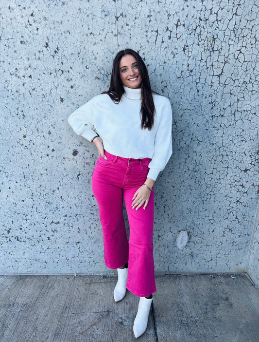 Magnolia Denim Pants- Pink