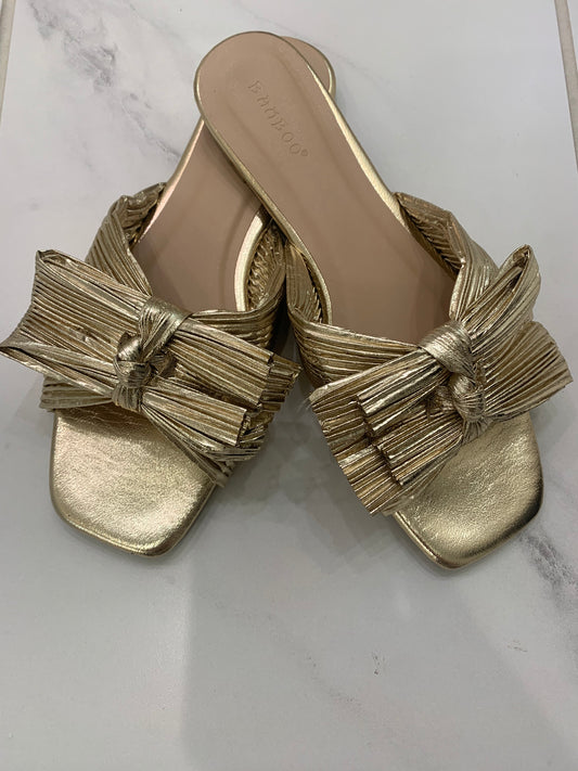 Gold Bow Sandal