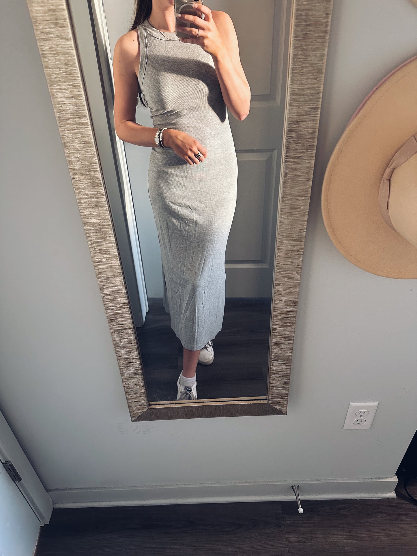 Lennon Midi Dress - Grey