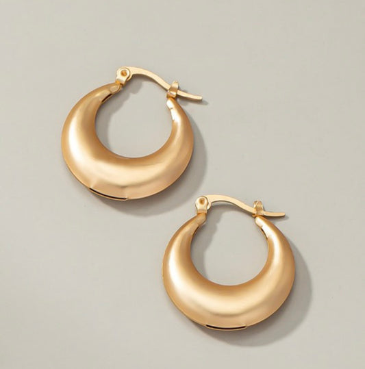 Puffy Hoop Earrings